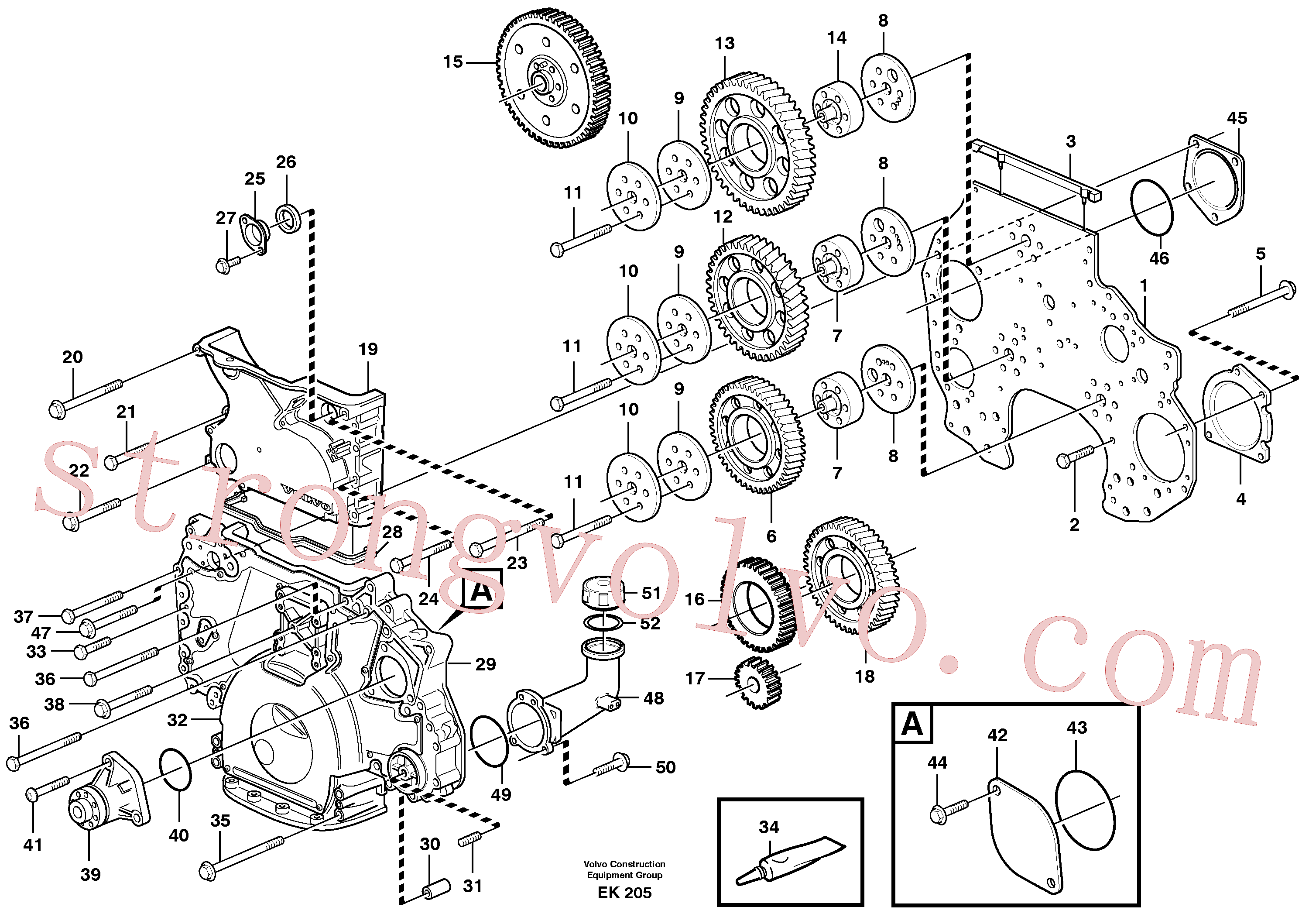 Volvo Montagem VOE13948983 Anel-o Acessórios