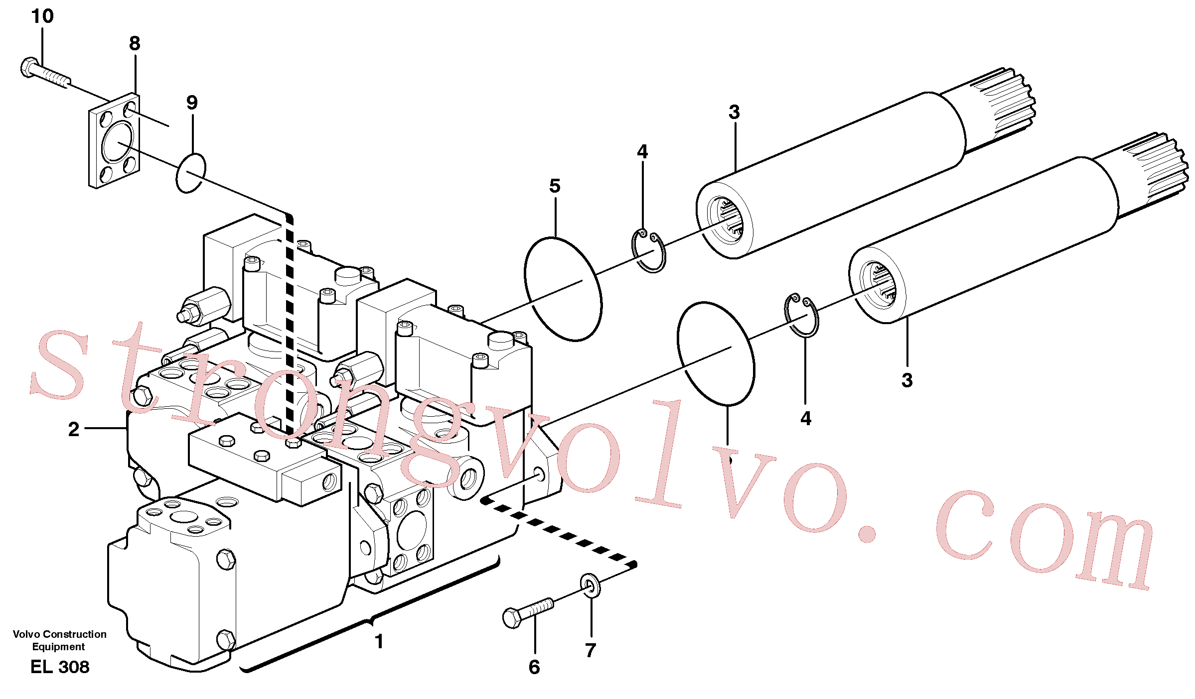 VOE13960241 Volvo Bomba hidráulica com acessórios(EL308 Montagem)