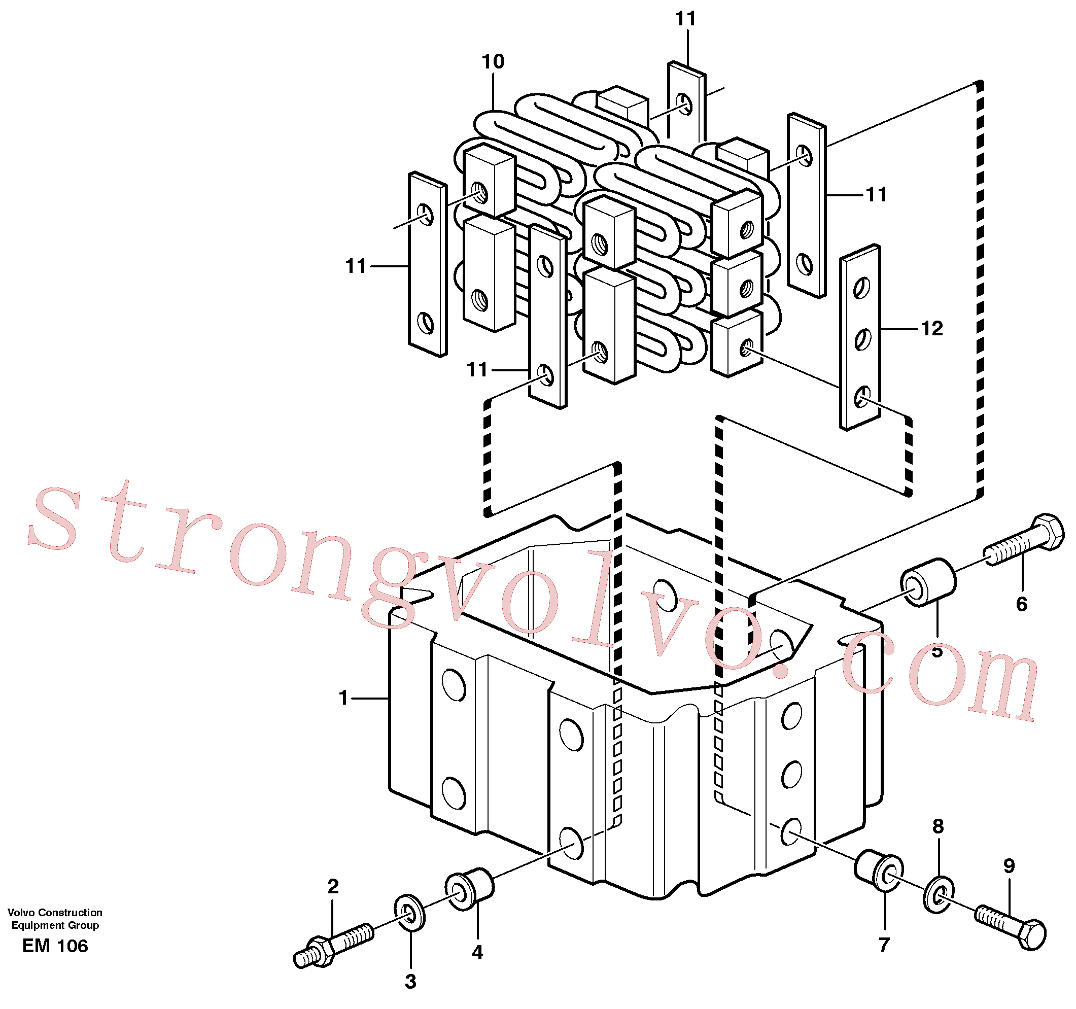 VOE13949652 Volvo Pré-aquecedor(EM106 Montagem)