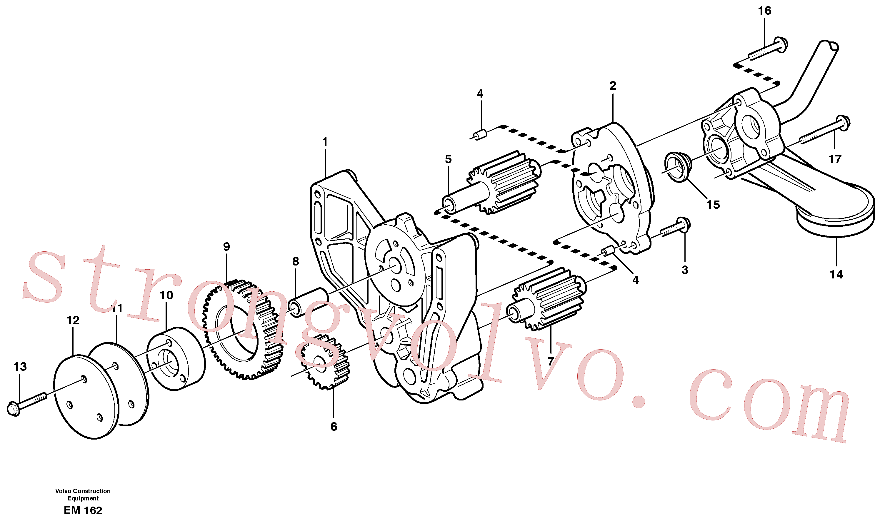 VOE994385 Volvo Bomba de óleo(EM162 Montagem)