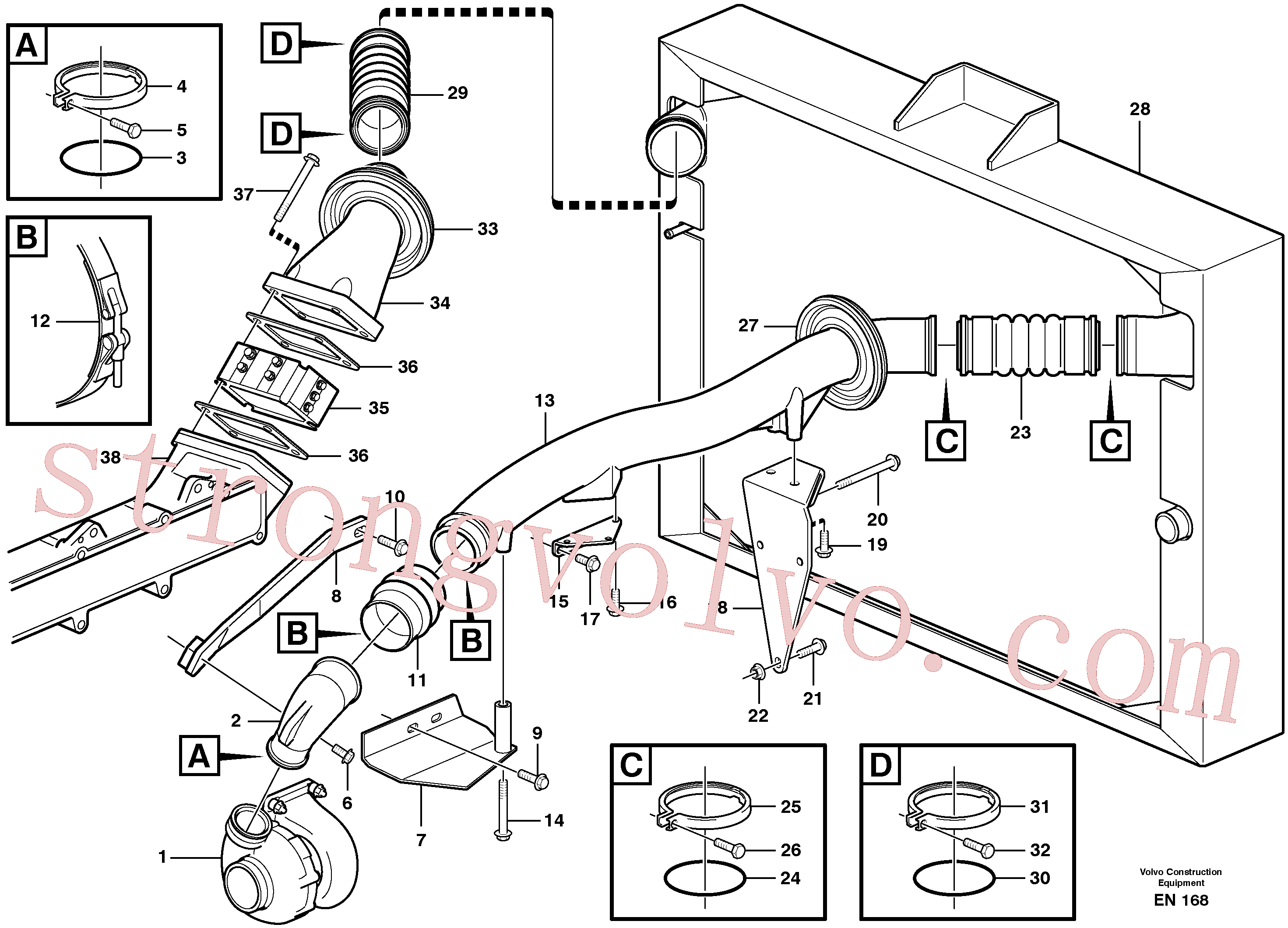 VOE949335 Volvo Intercooler(EN168 Montagem)