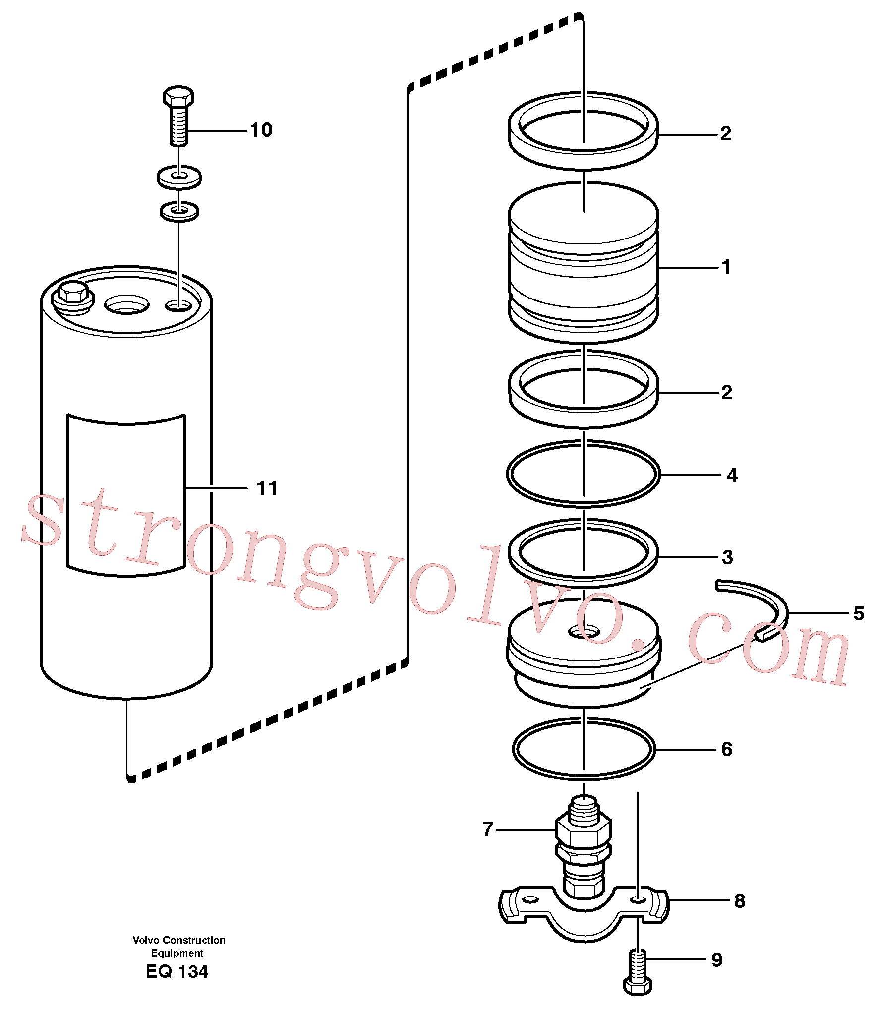 VOE11988302 Volvo Acumulador(EQ134 Montagem)