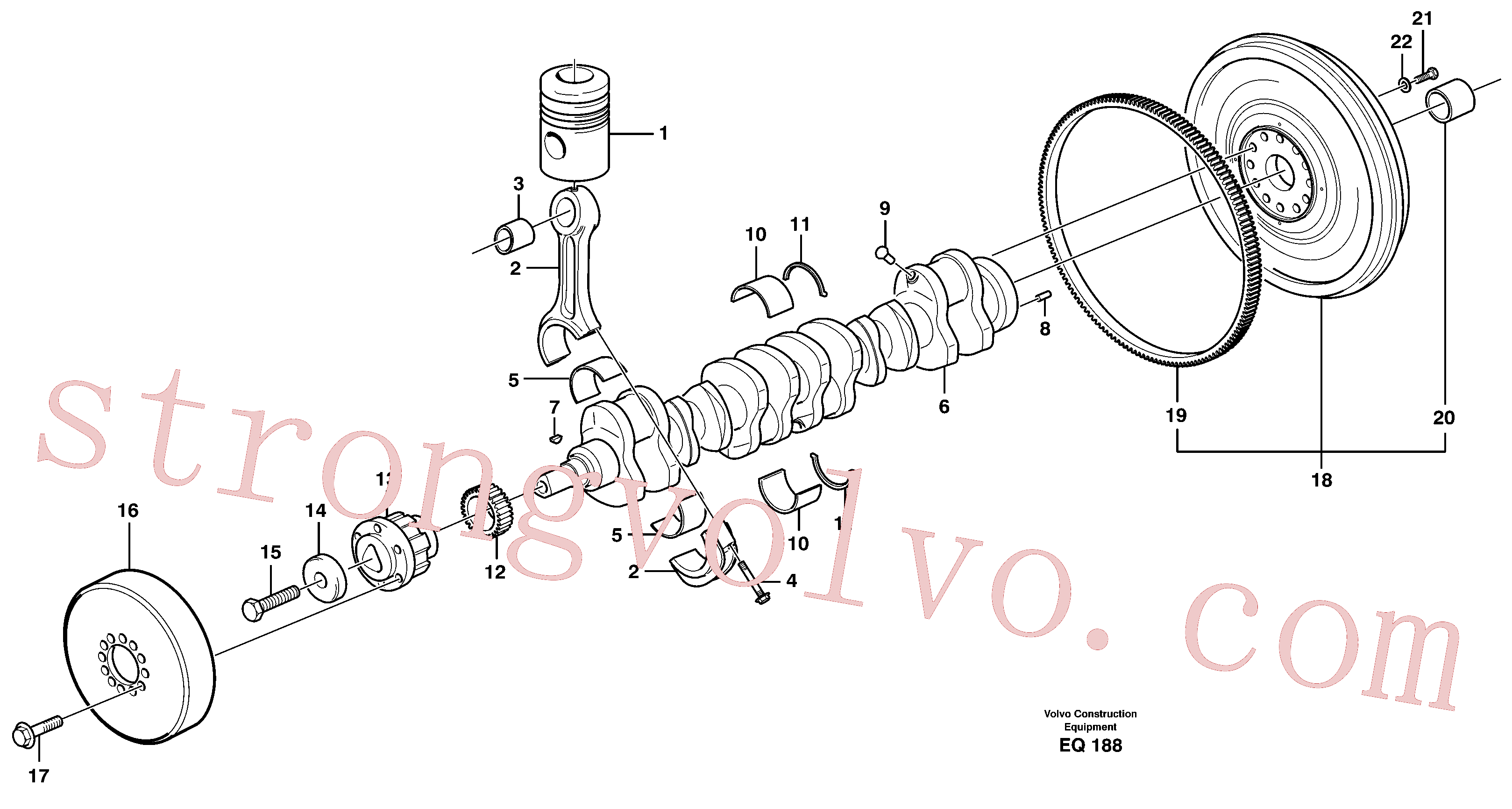 VOE1543563 Volvo Cambota e peças associadas(EQ188 Montagem)