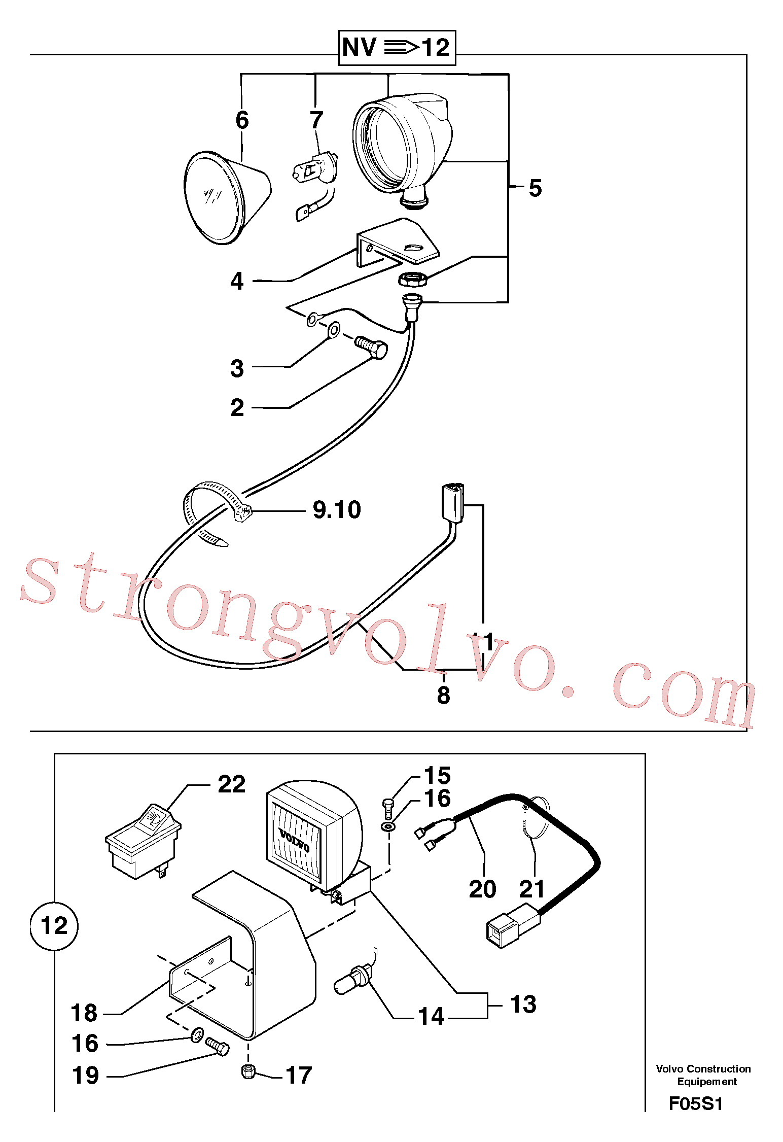 Volvo Acessórios para escavadeira PJ4470014 Lock Washer Acessórios
