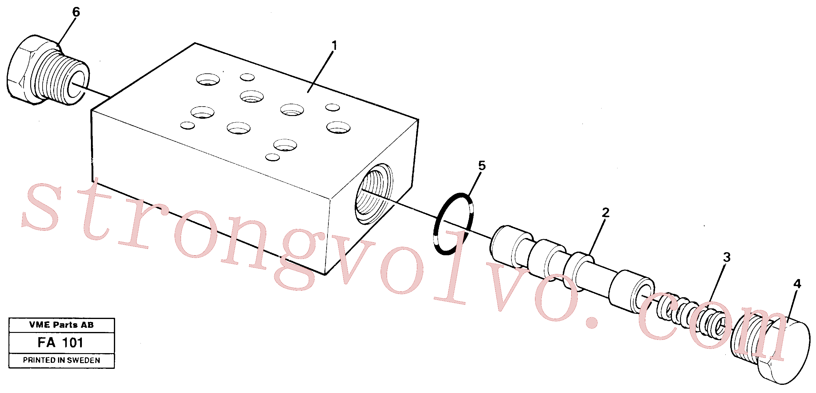 Atacado VOE14046506 Válvula Volvo escavadeira