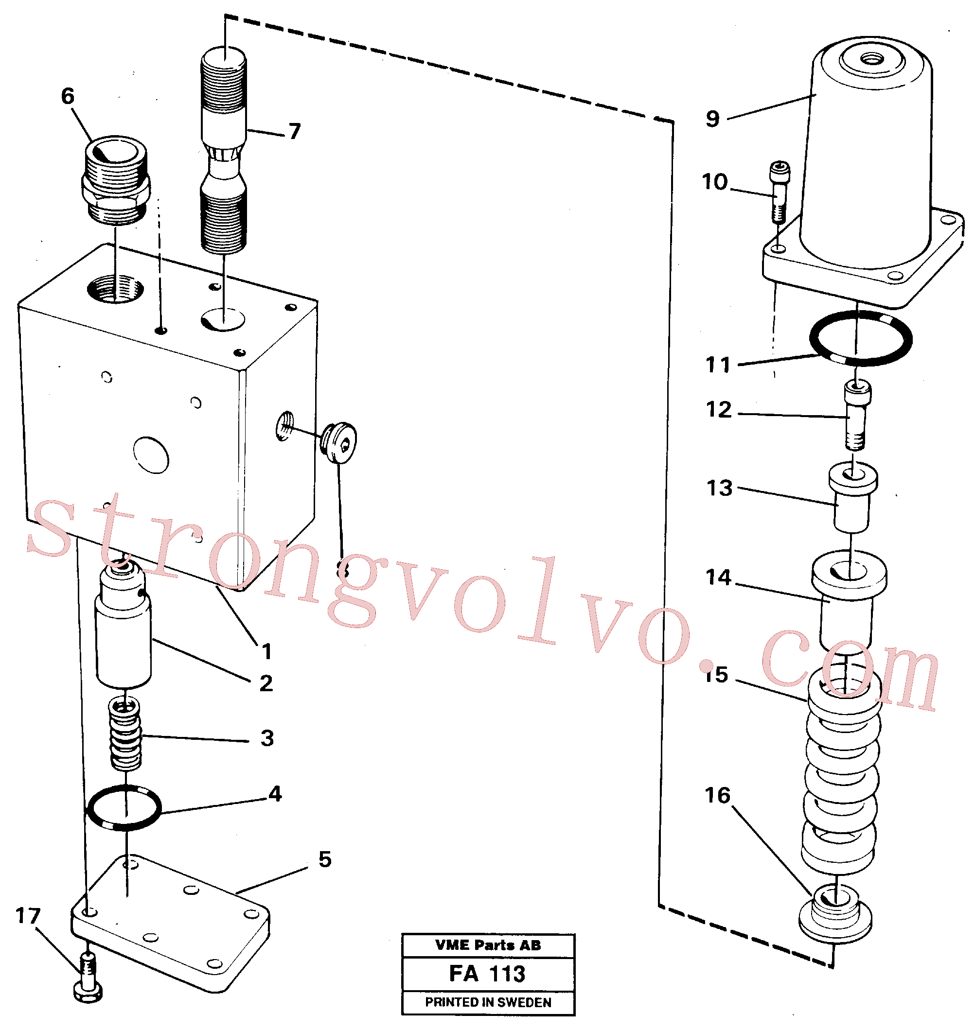 Atacado VOE14259639 Válvula deslizante Volvo escavadeira
