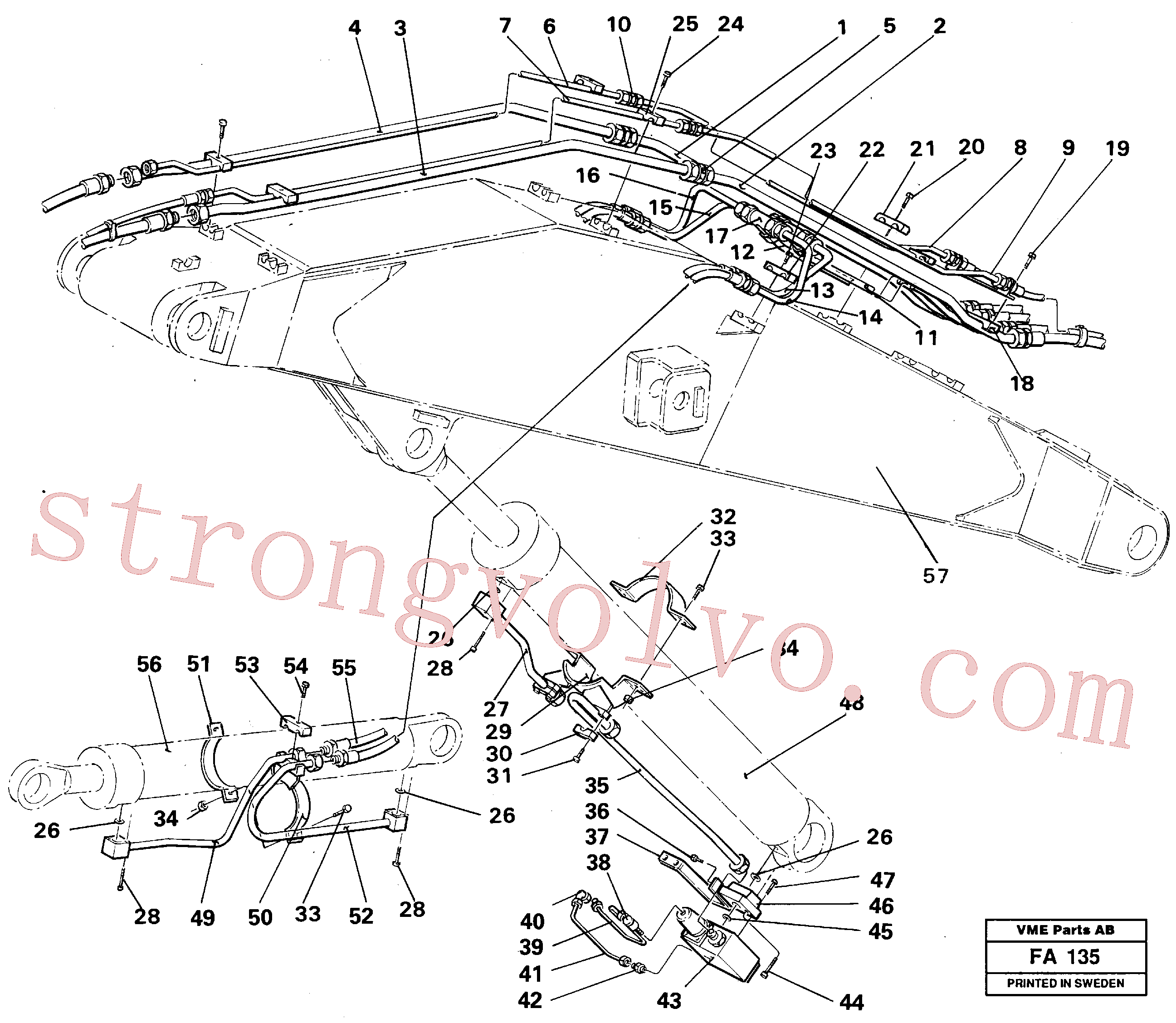 Atacado VOE14238173 Tube Assembly Volvo escavadeira