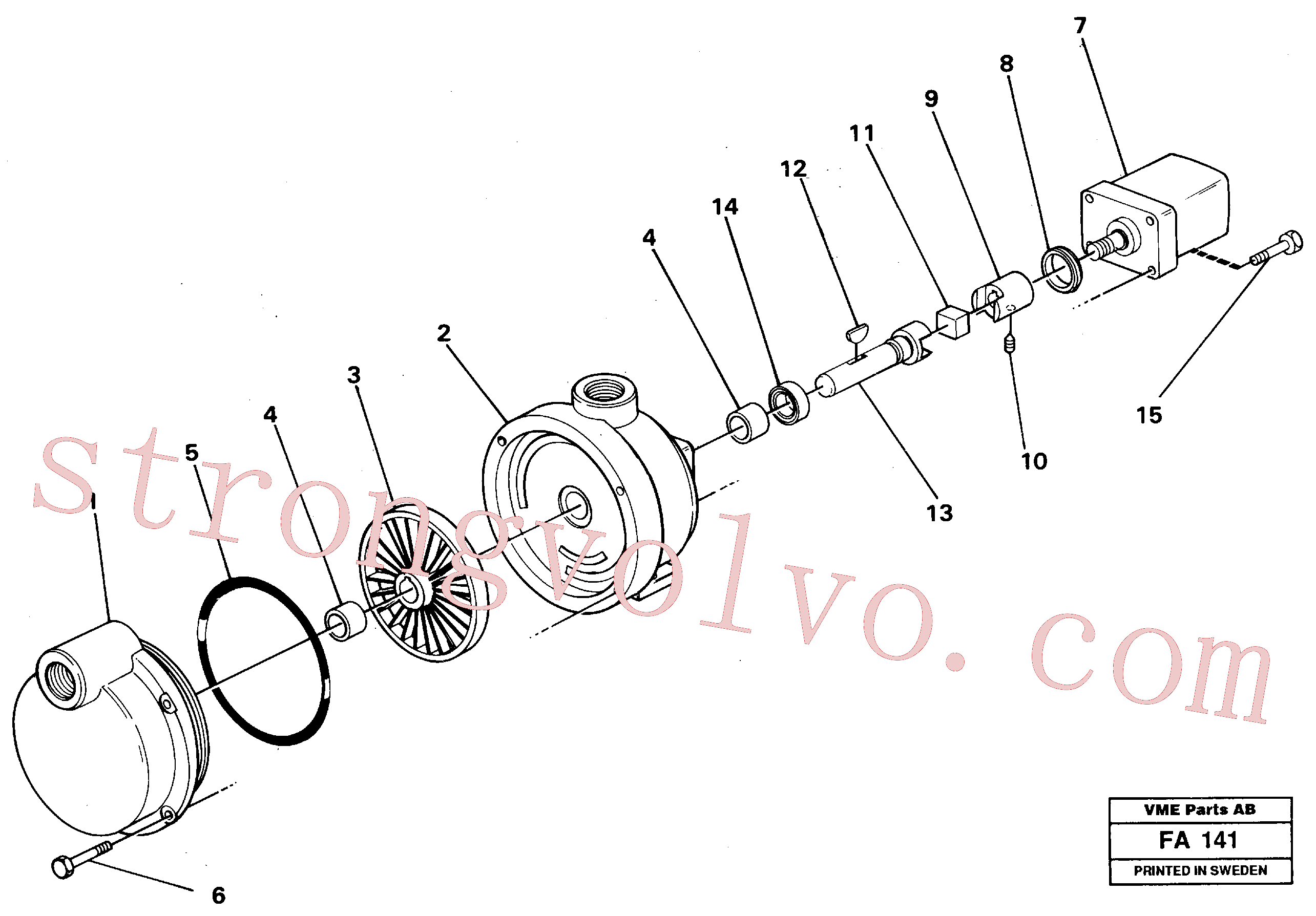 VOE14244810 Volvo Bomba de combustível(FA141 Montagem)