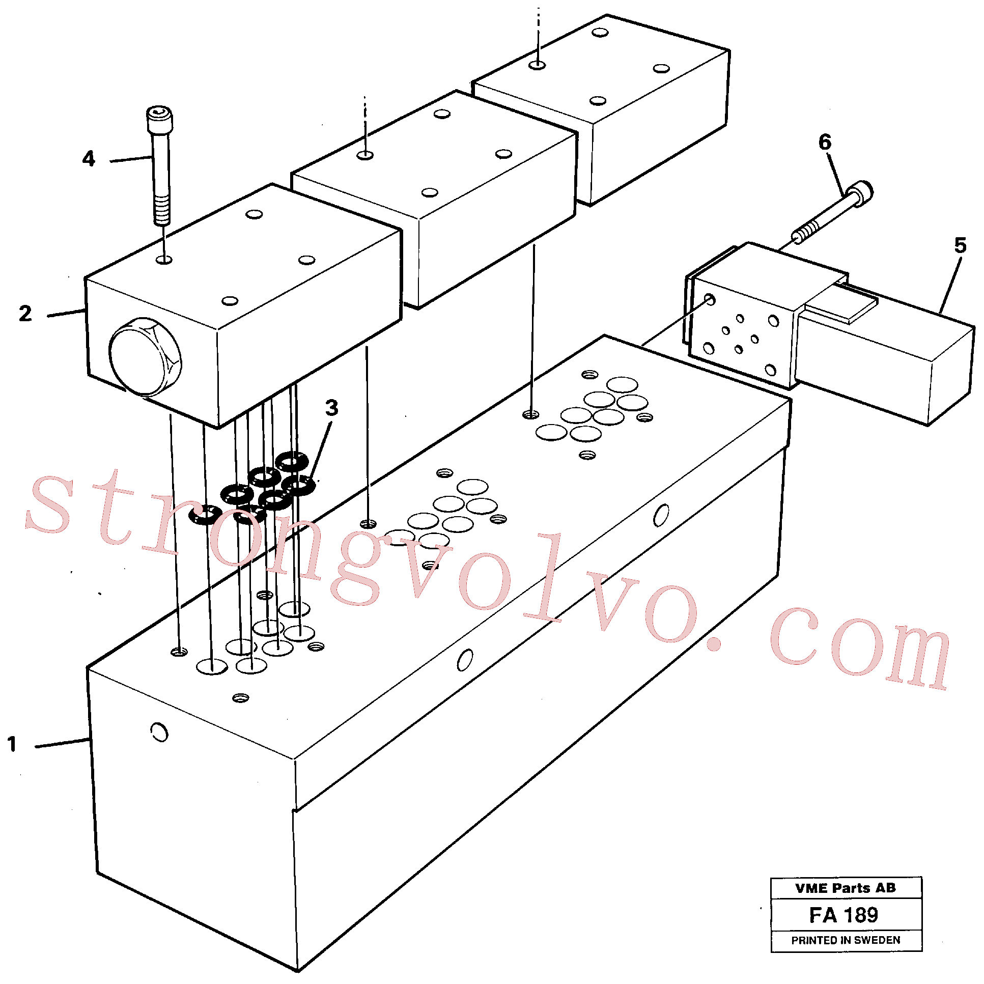 China Made VOE14270338 Placa Volvo Acessórios para escavadeira