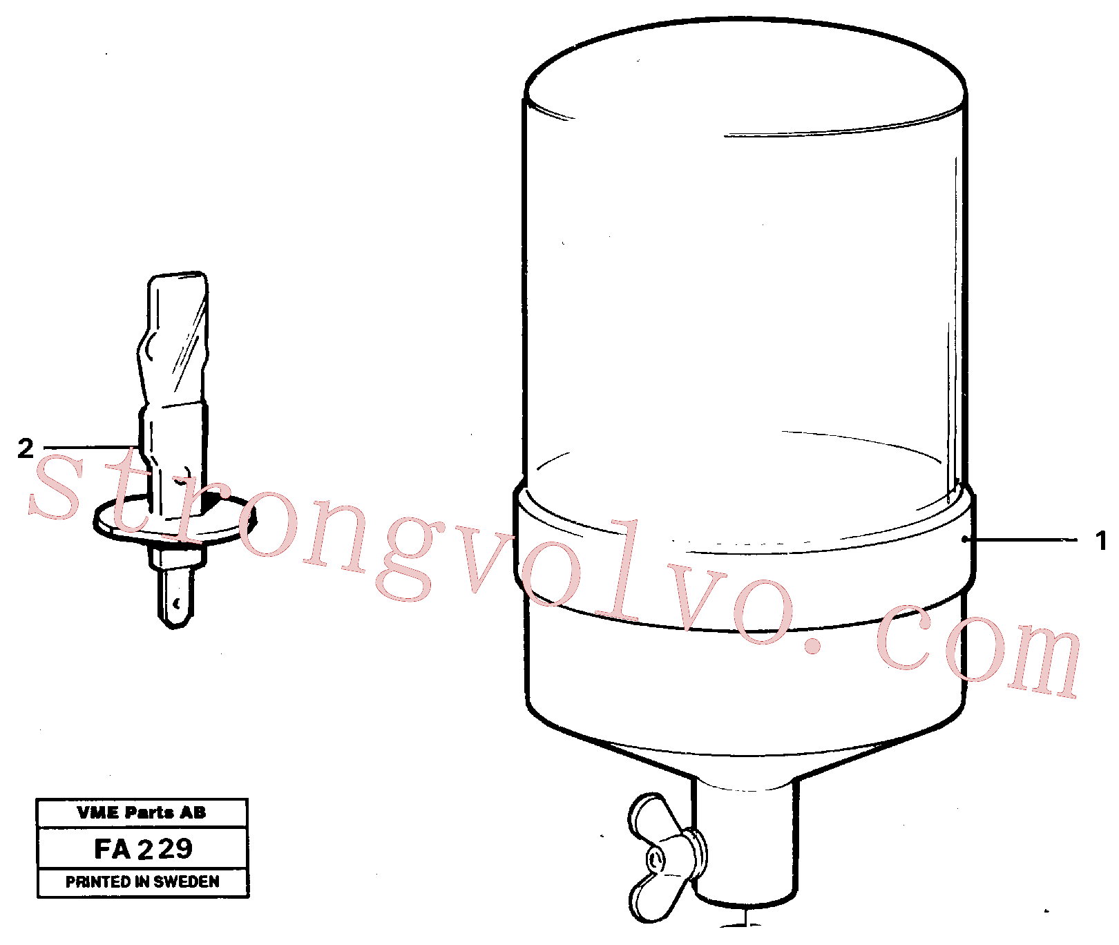 VOE11708313 Volvo Farol rotativo(FA229 Montagem)