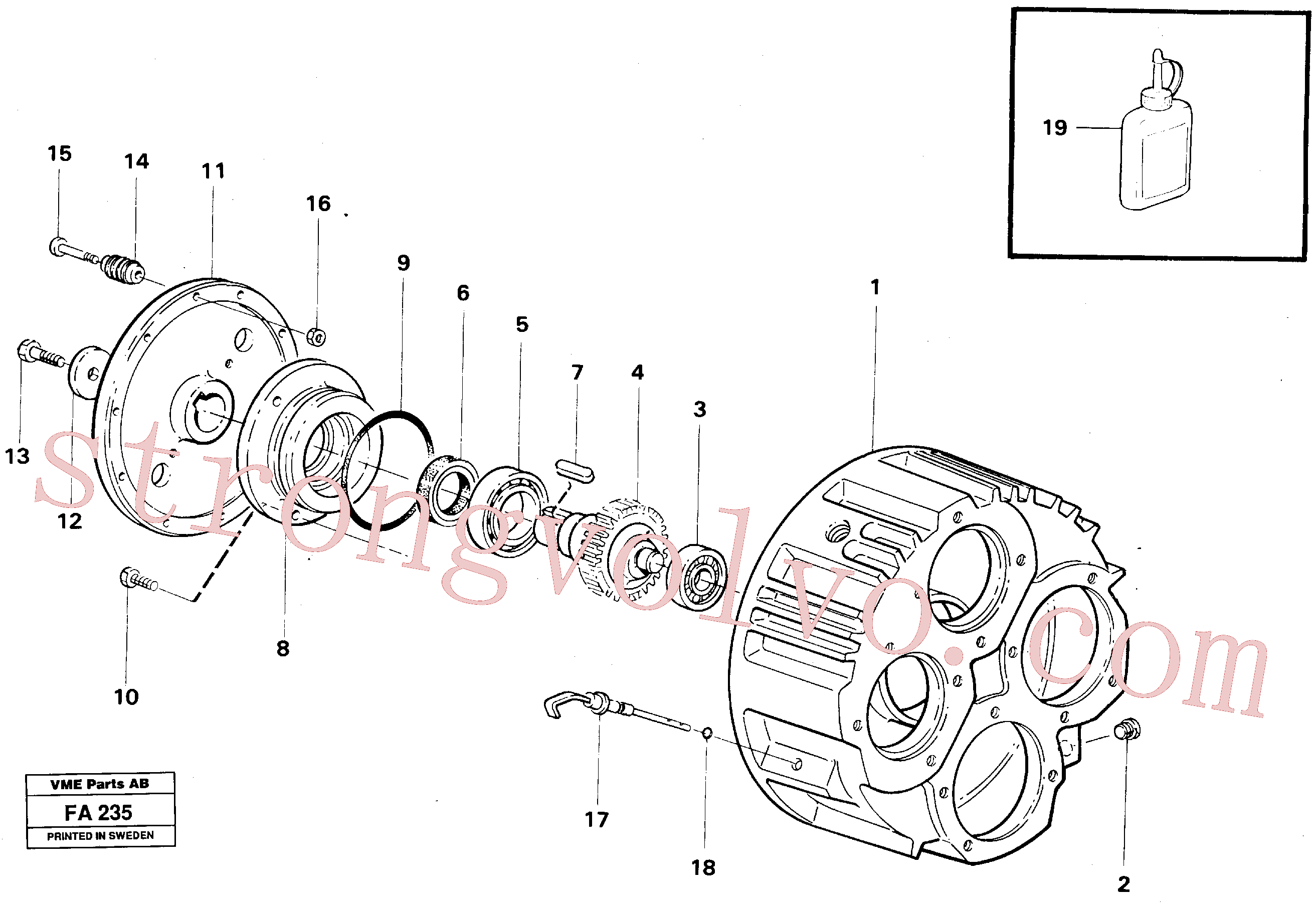 Atacado VOE14255720 Parte da embreagem Volvo escavadeira