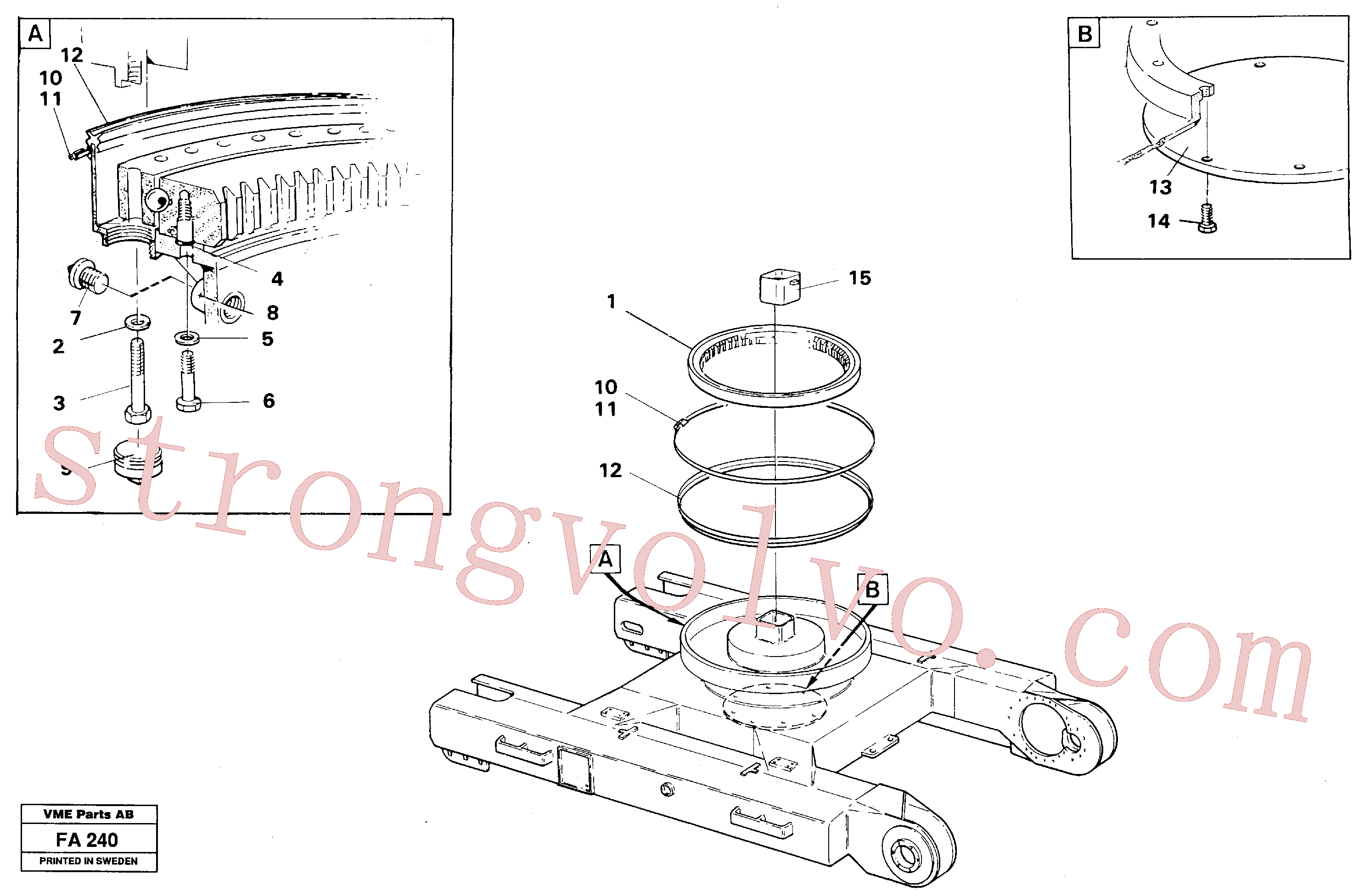 VOE14042980 Volvo Acoplamento do anel rotativo(FA240 Montagem)