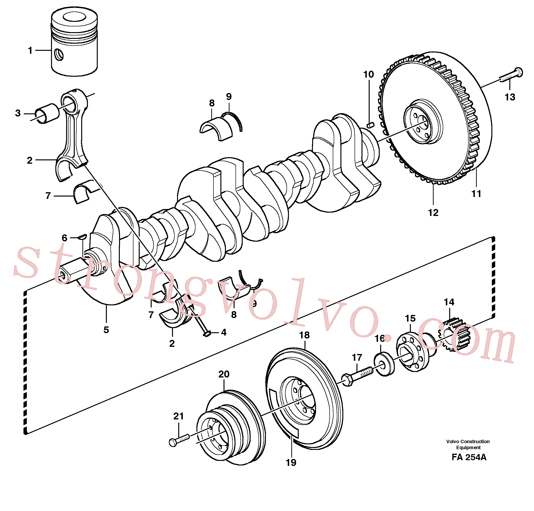 VOE950677 Volvo Cambota e peças associadas(FA254A Montagem)