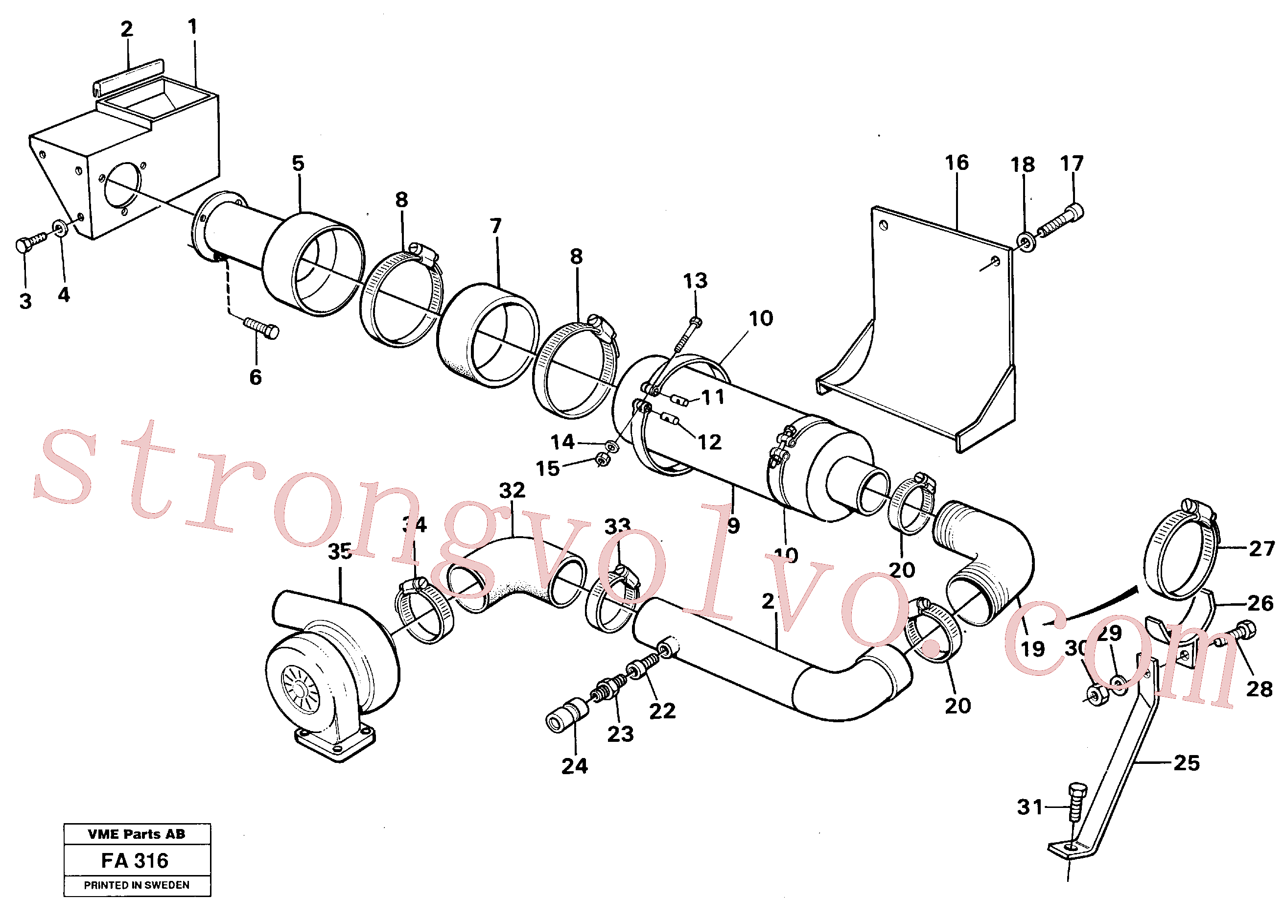 Volvo VOE14248903 Suporte Volvo Acessórios para escavadeira