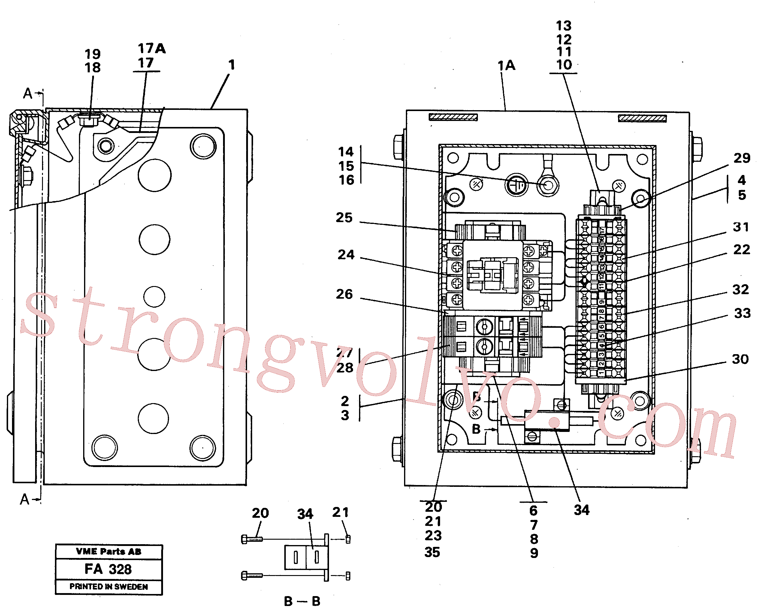 Volvo Acessórios para escavadeira VOE14261467 Mounting rail, Assembly rail Acessórios