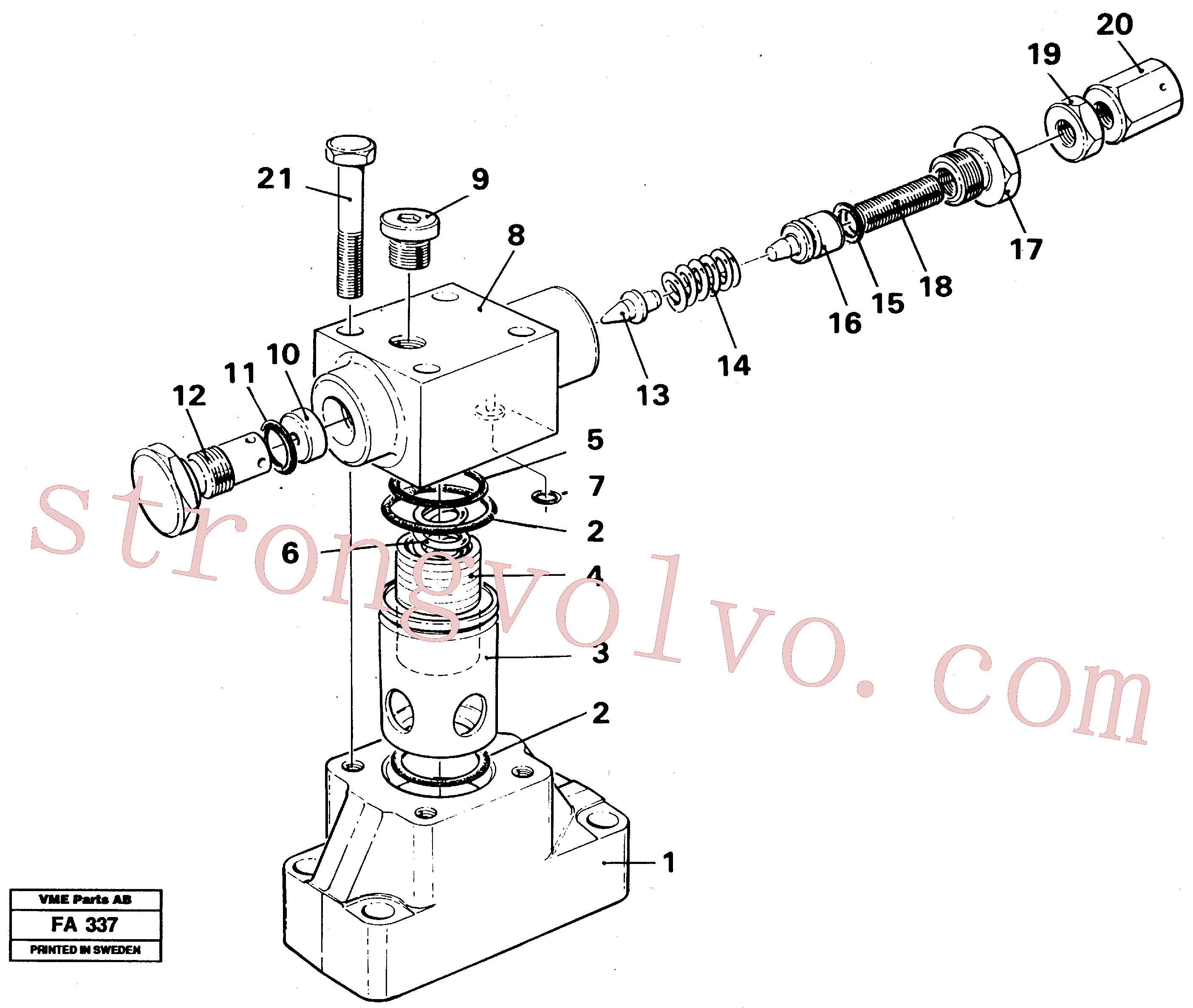 VOE14234501 Niple Volvo escavadeira
