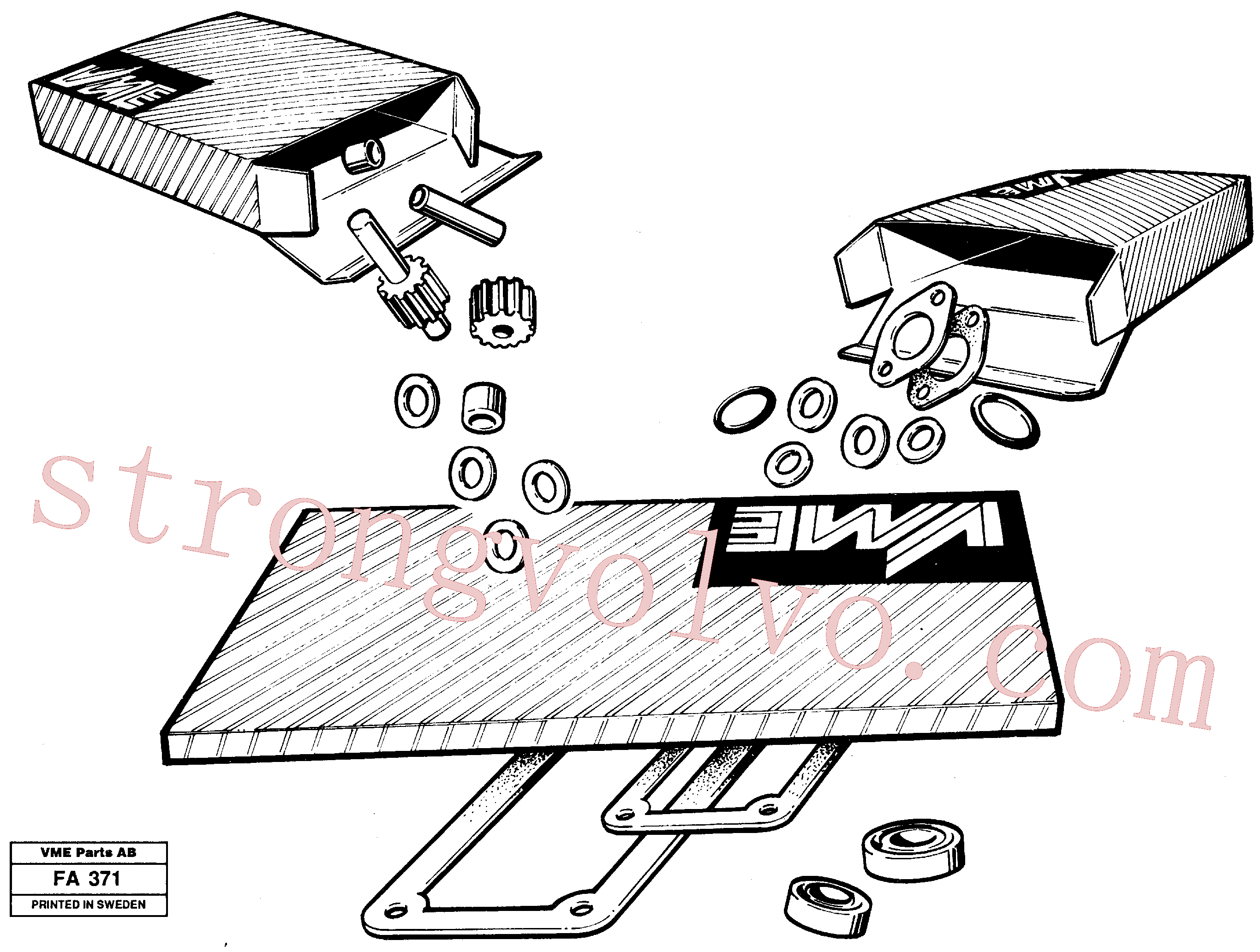 Volvo Acessórios para escavadeira VOE925256 Anel-o Acessórios