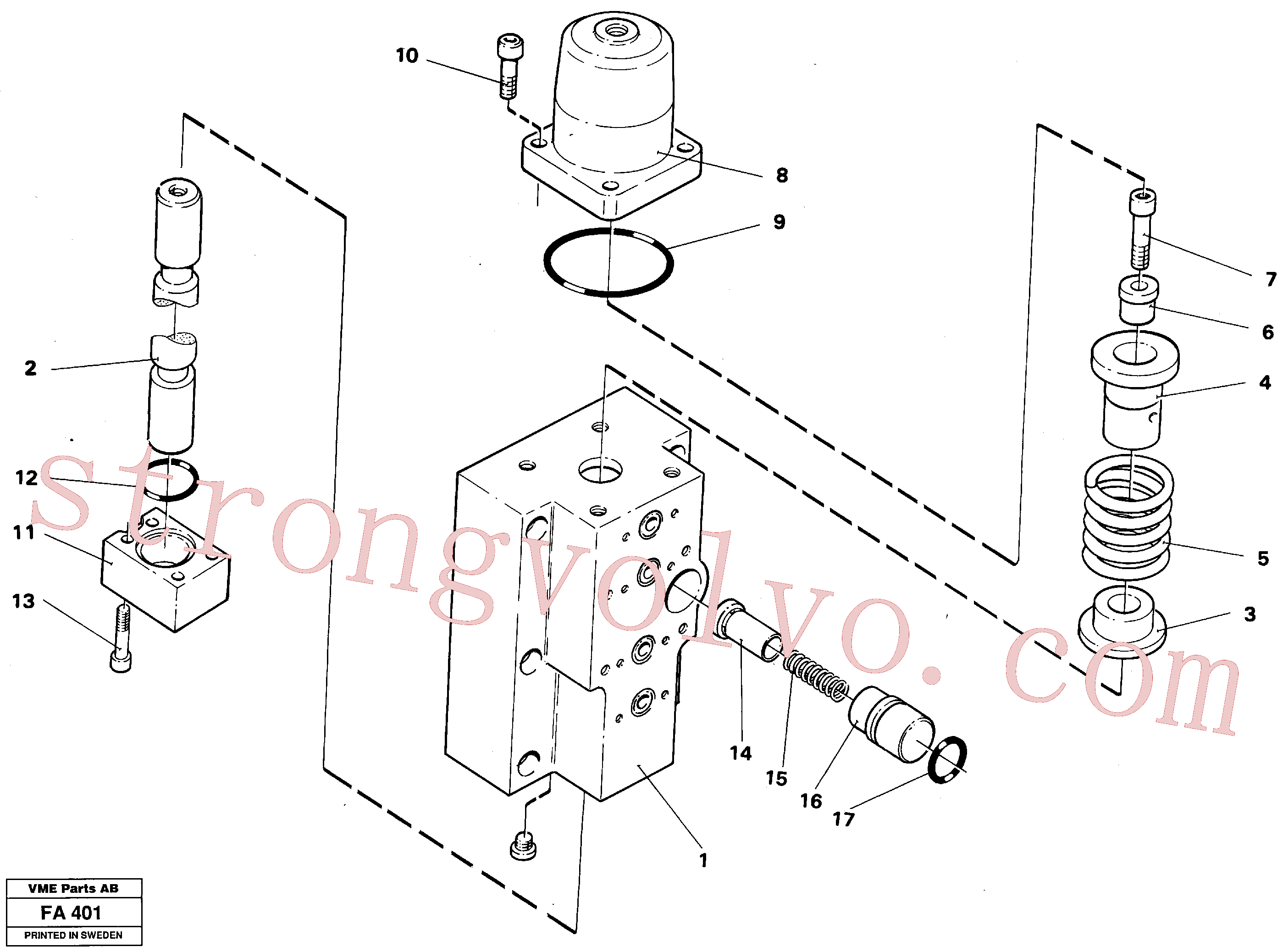 Volvo VOE14286935 Corpo de válvula Volvo Acessórios para escavadeira