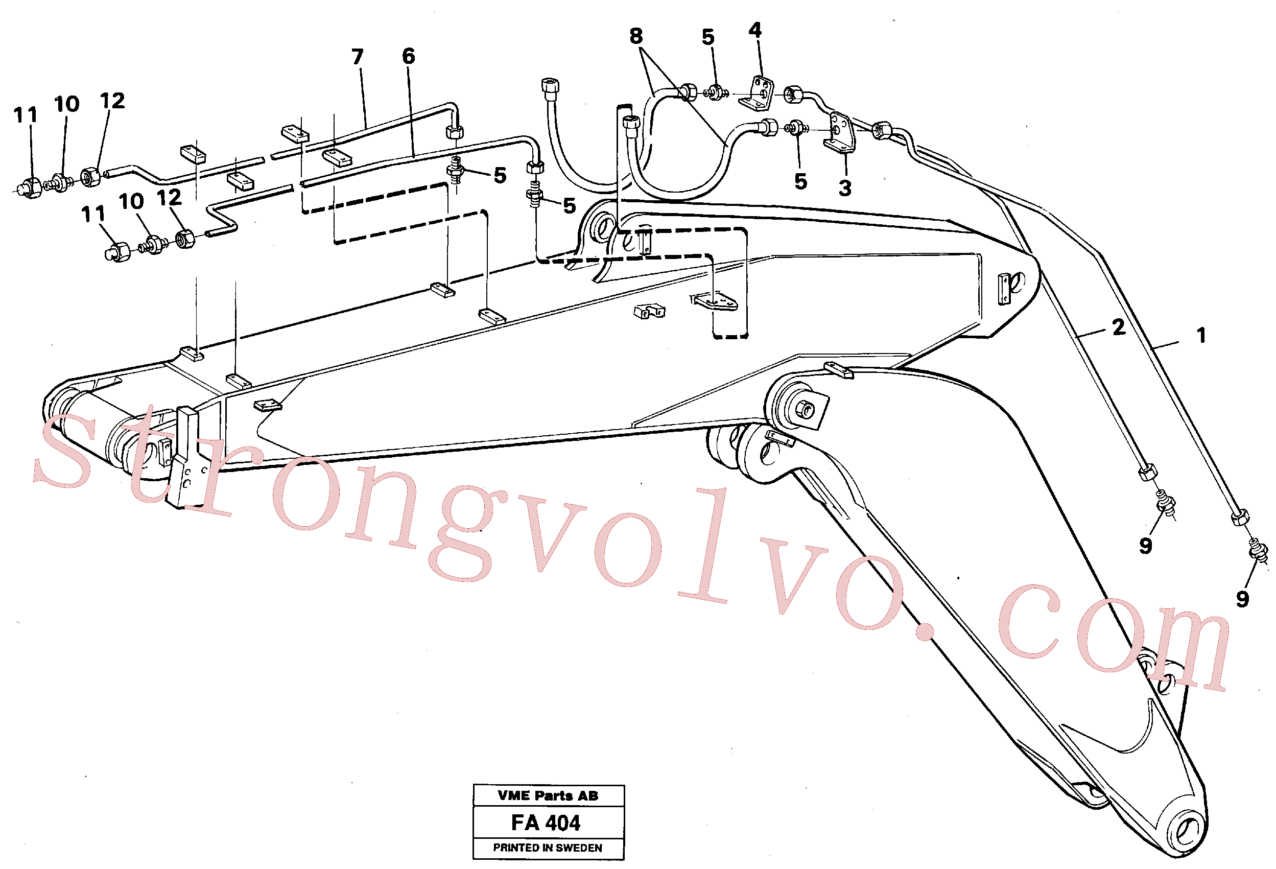 VOE14261052 Tube Assembly Volvo escavadeira