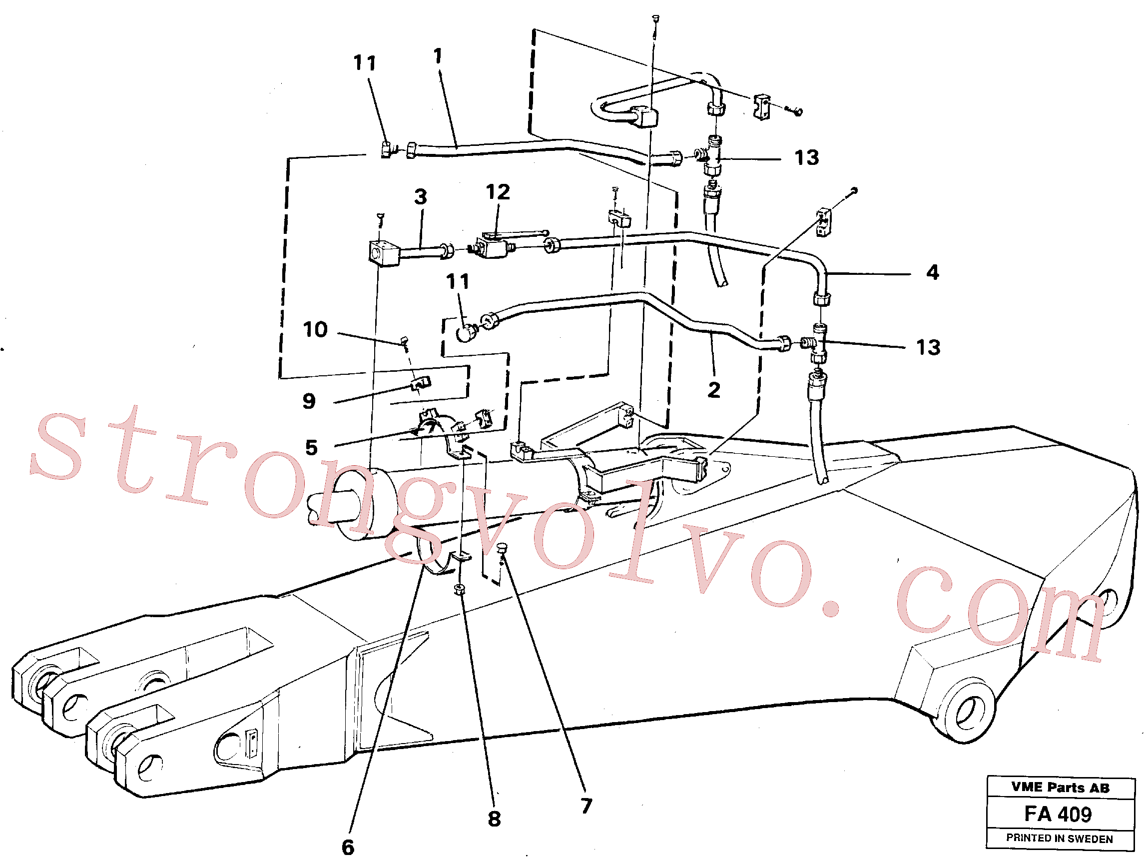 Atacado VOE14254935 Tube Assembly Volvo escavadeira
