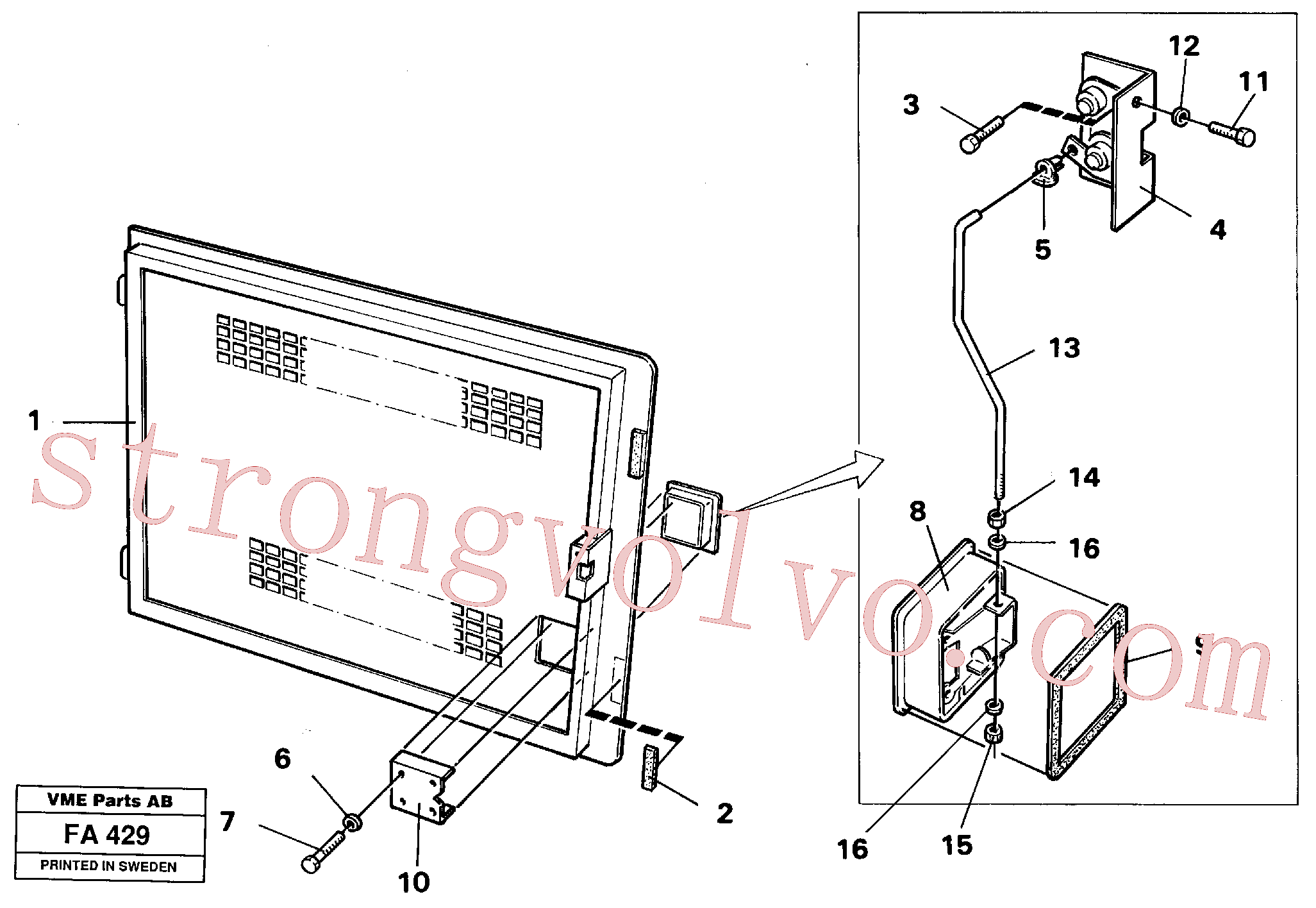 VOE14260100 Volvo Porta(FA429 Montagem)