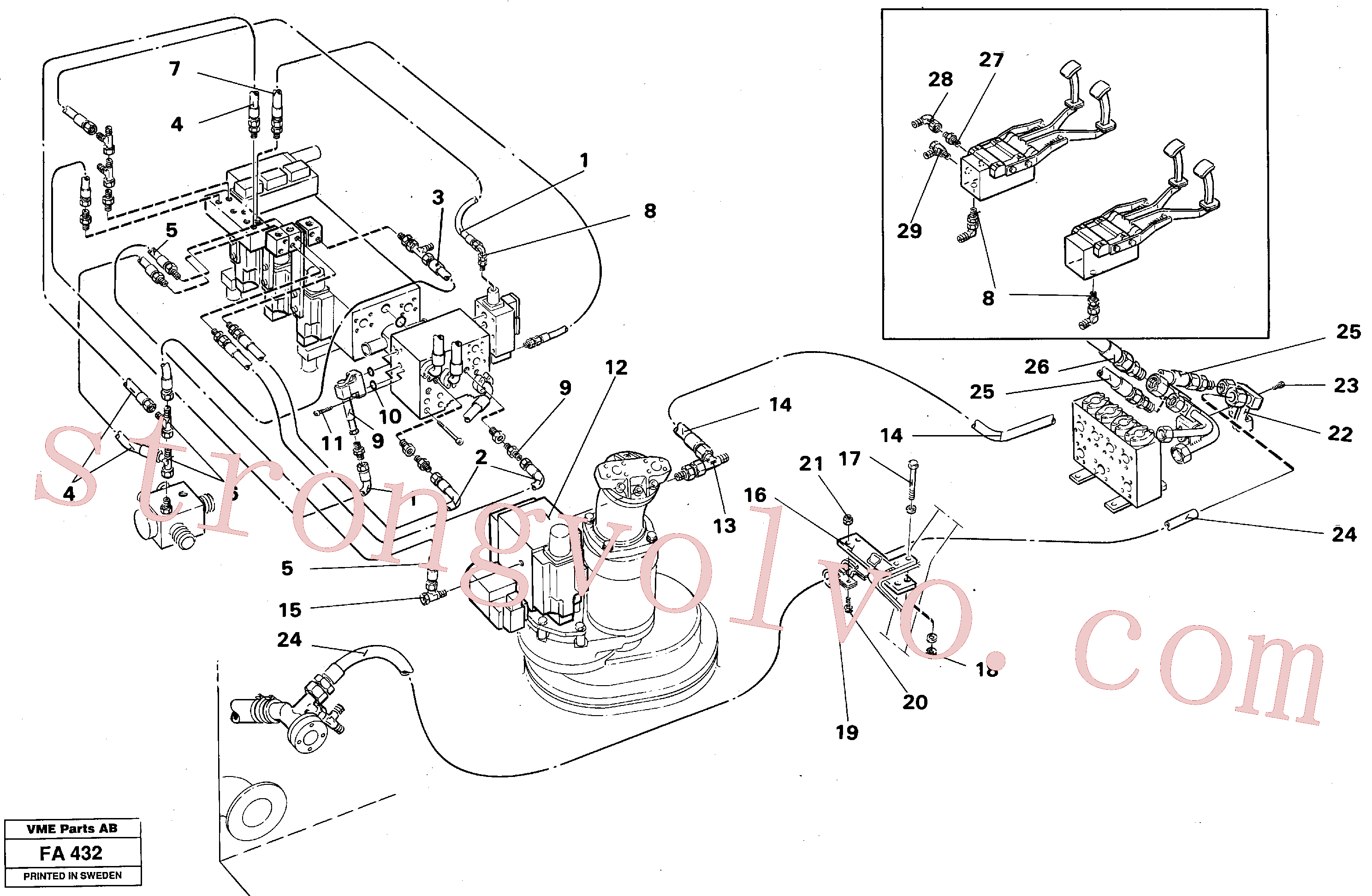 VOE14261987 Tube Assembly Inscreva-se para Volvo Acessórios para escavadeira