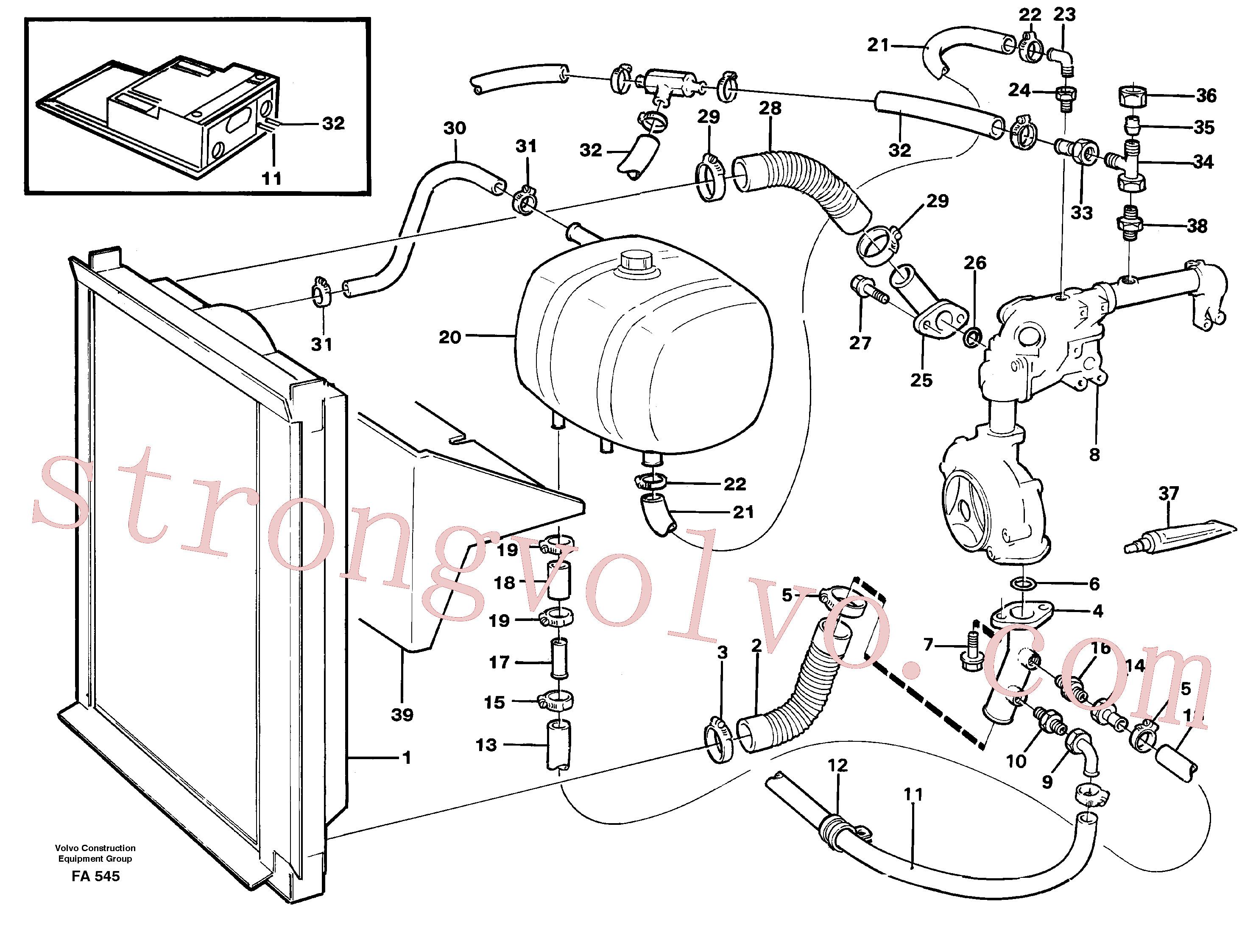 Volvo Montagem VOE14259965 Mangueira Acessórios