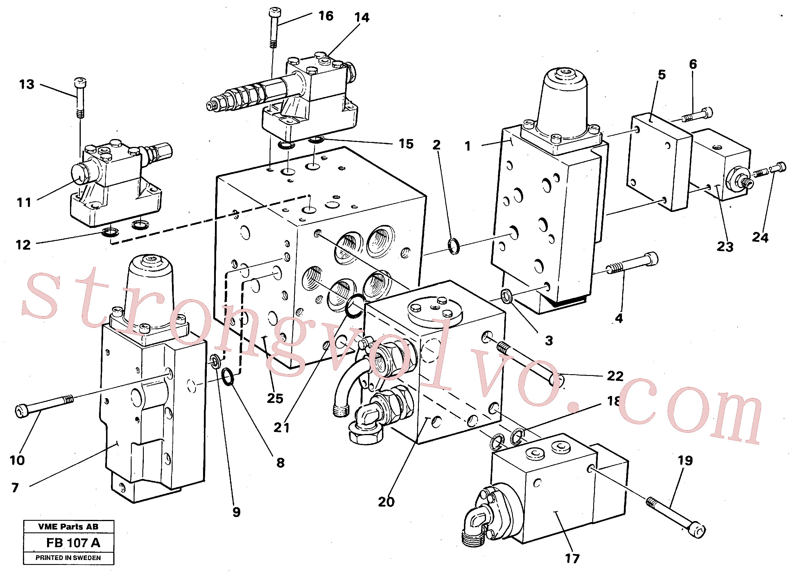 China Made VOE14023256 Allen Hd Screw Volvo Acessórios para escavadeira