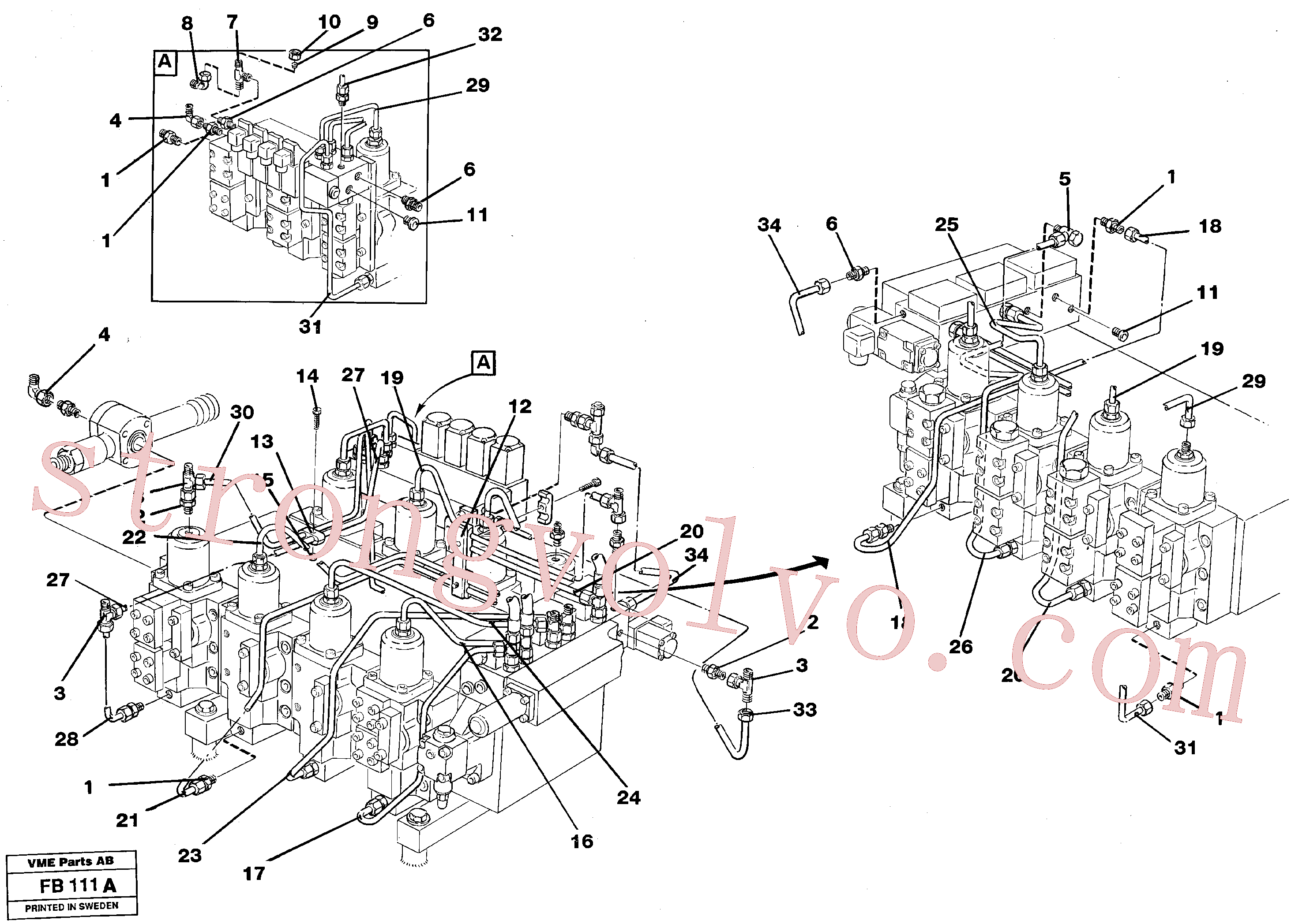 VOE14249355 Tube Assembly Volvo escavadeira
