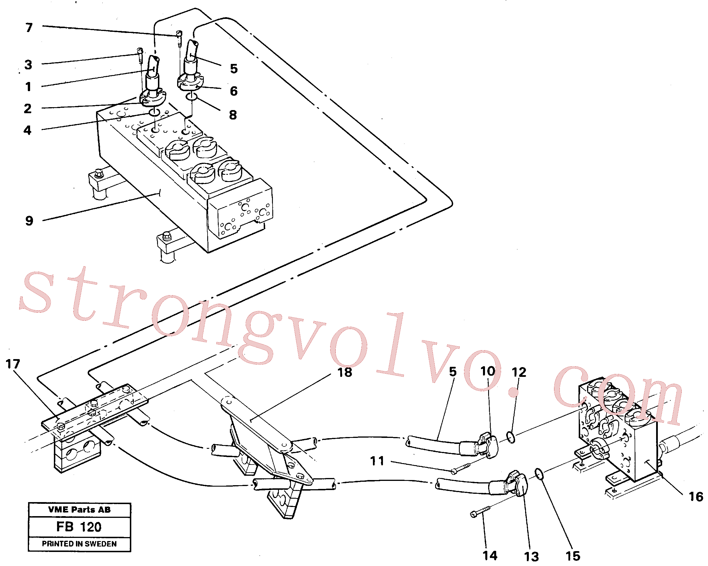 Volvo Acessórios para escavadeira VOE14048177 Mangueira hidráulica Acessórios
