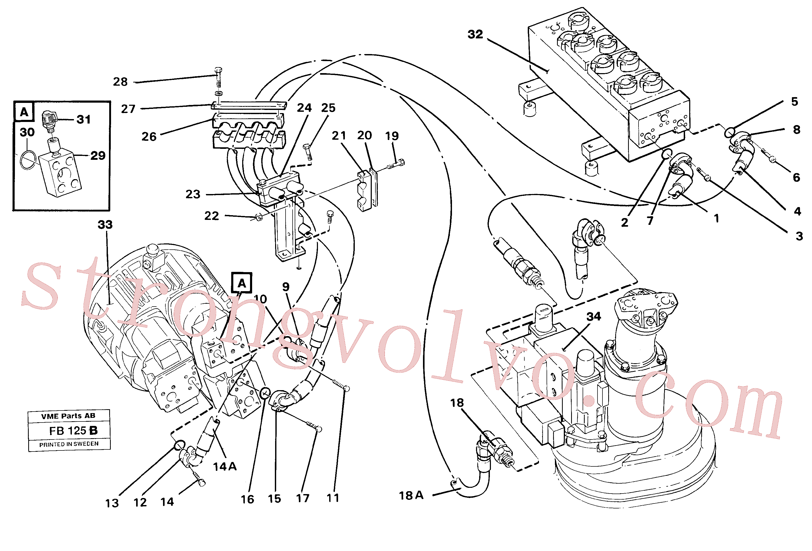 Volvo VOE14238156 Chapa Volvo Acessórios para escavadeira