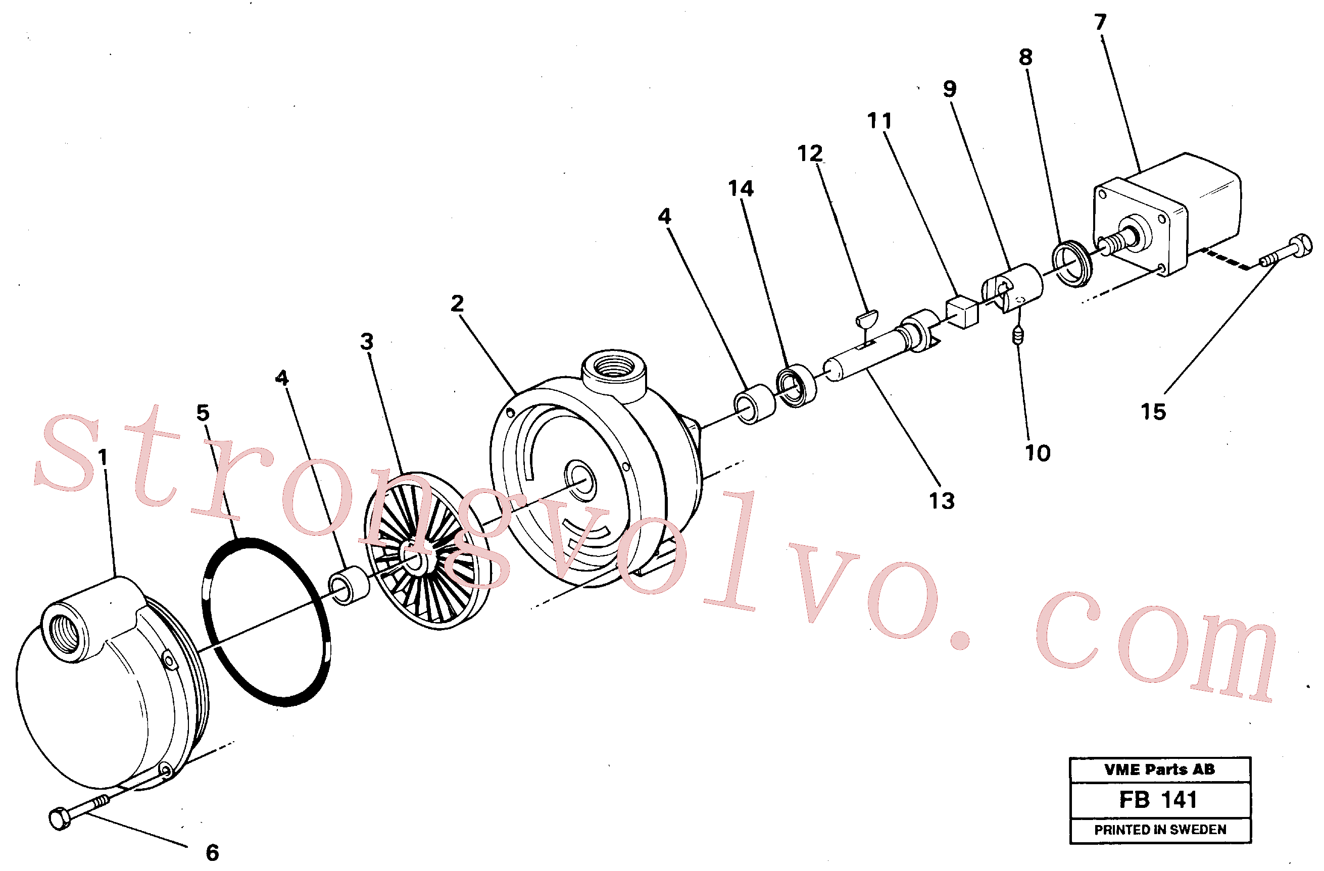 VOE60111867 Volvo Bomba de combustível(FB141 Montagem)