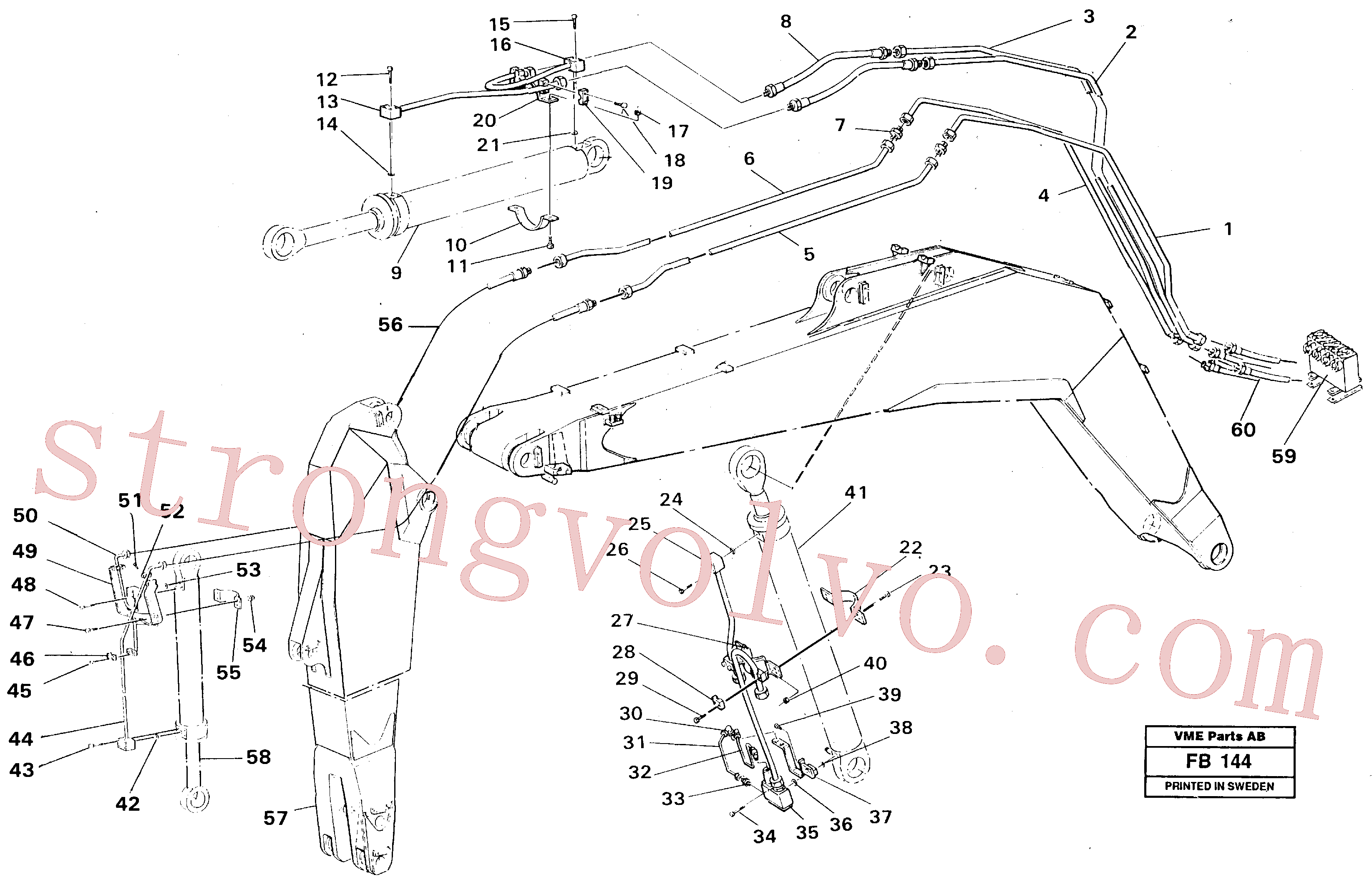 VOE14043502 Braçadeira Volvo escavadeira