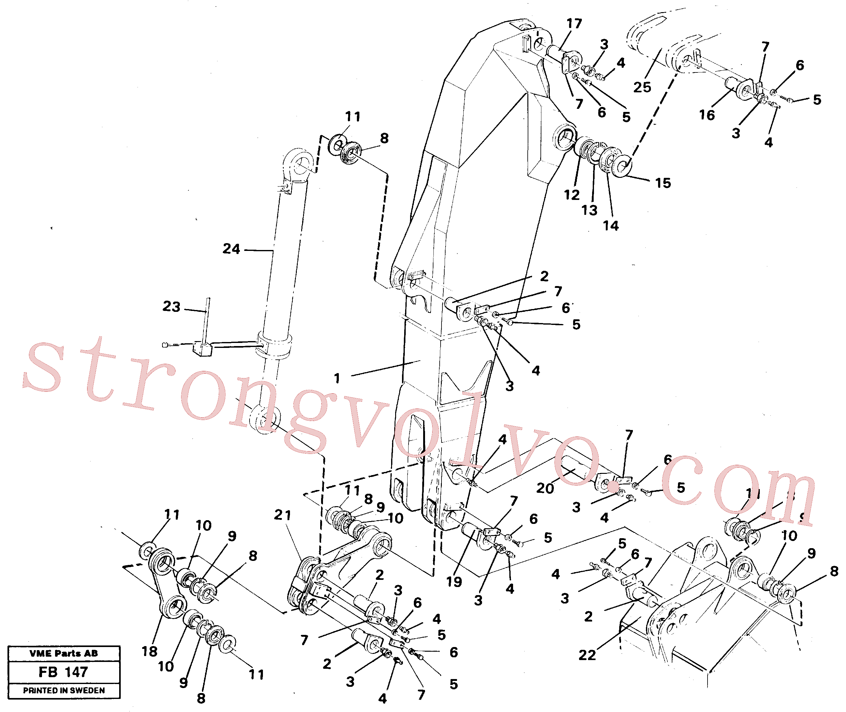 Atacado VOE14246925 Coupilha Volvo escavadeira