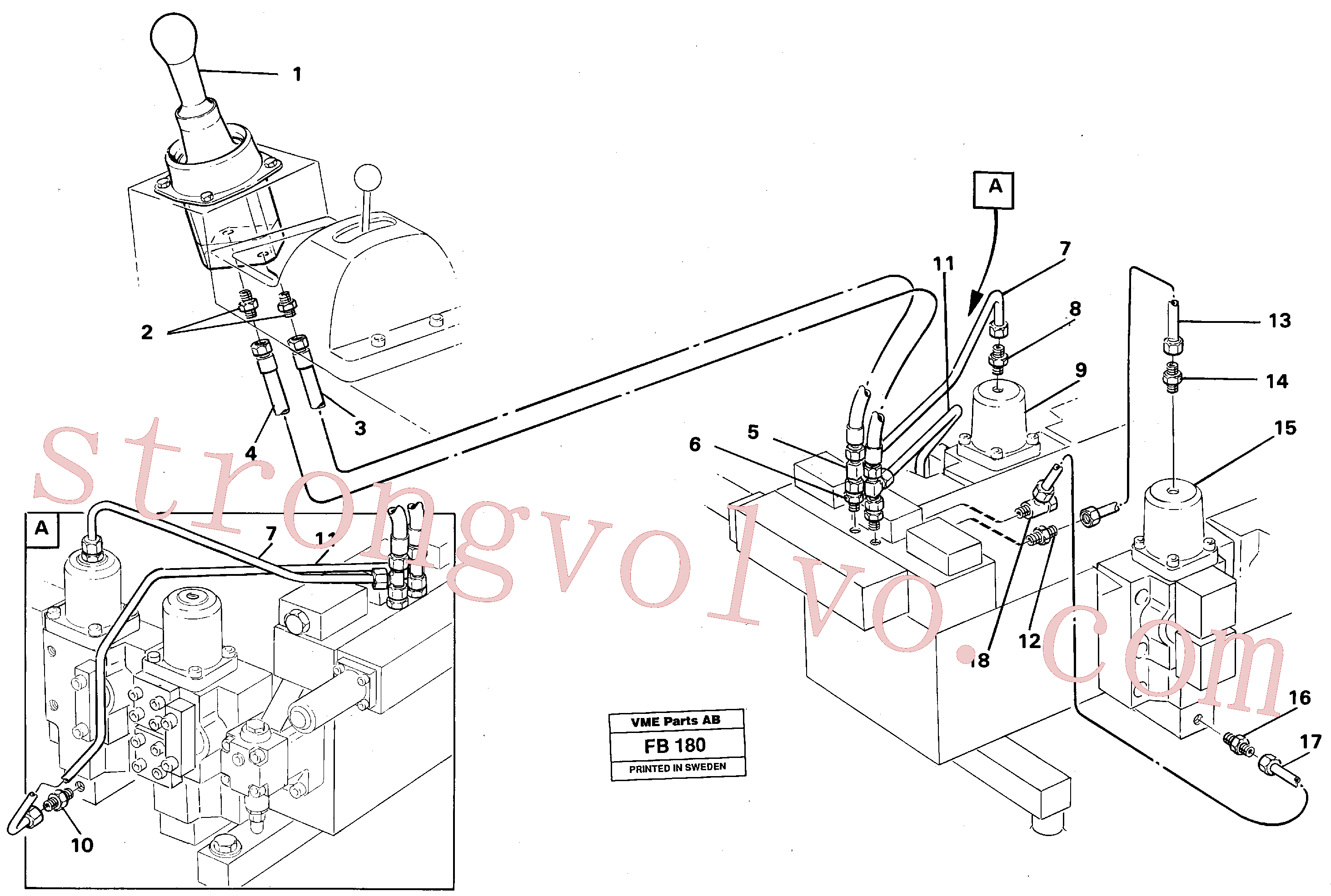 VOE14249364 Tube Assembly Volvo escavadeira