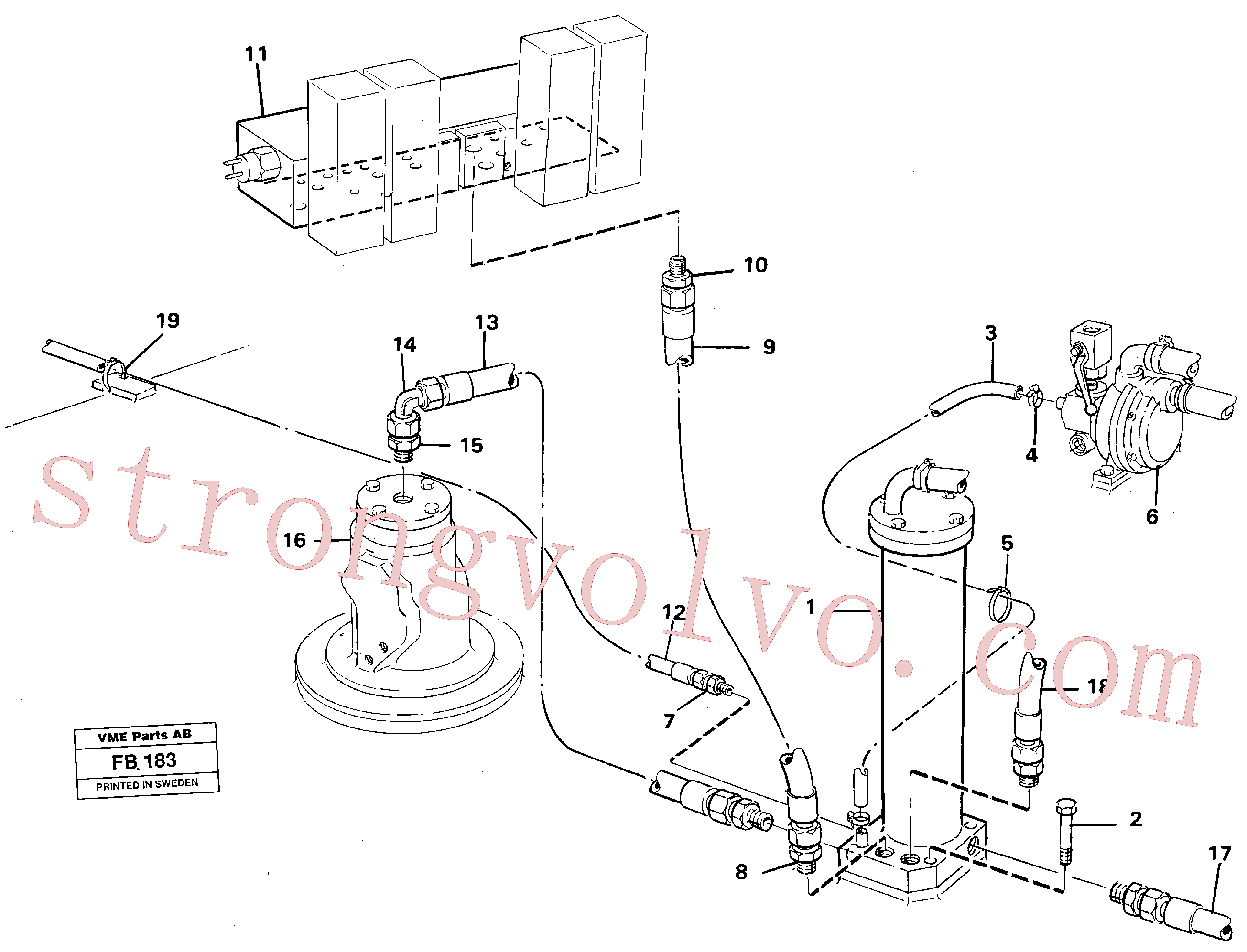 VOE14014145 Mangueira de óleo Inscreva-se para Volvo Acessórios para escavadeira