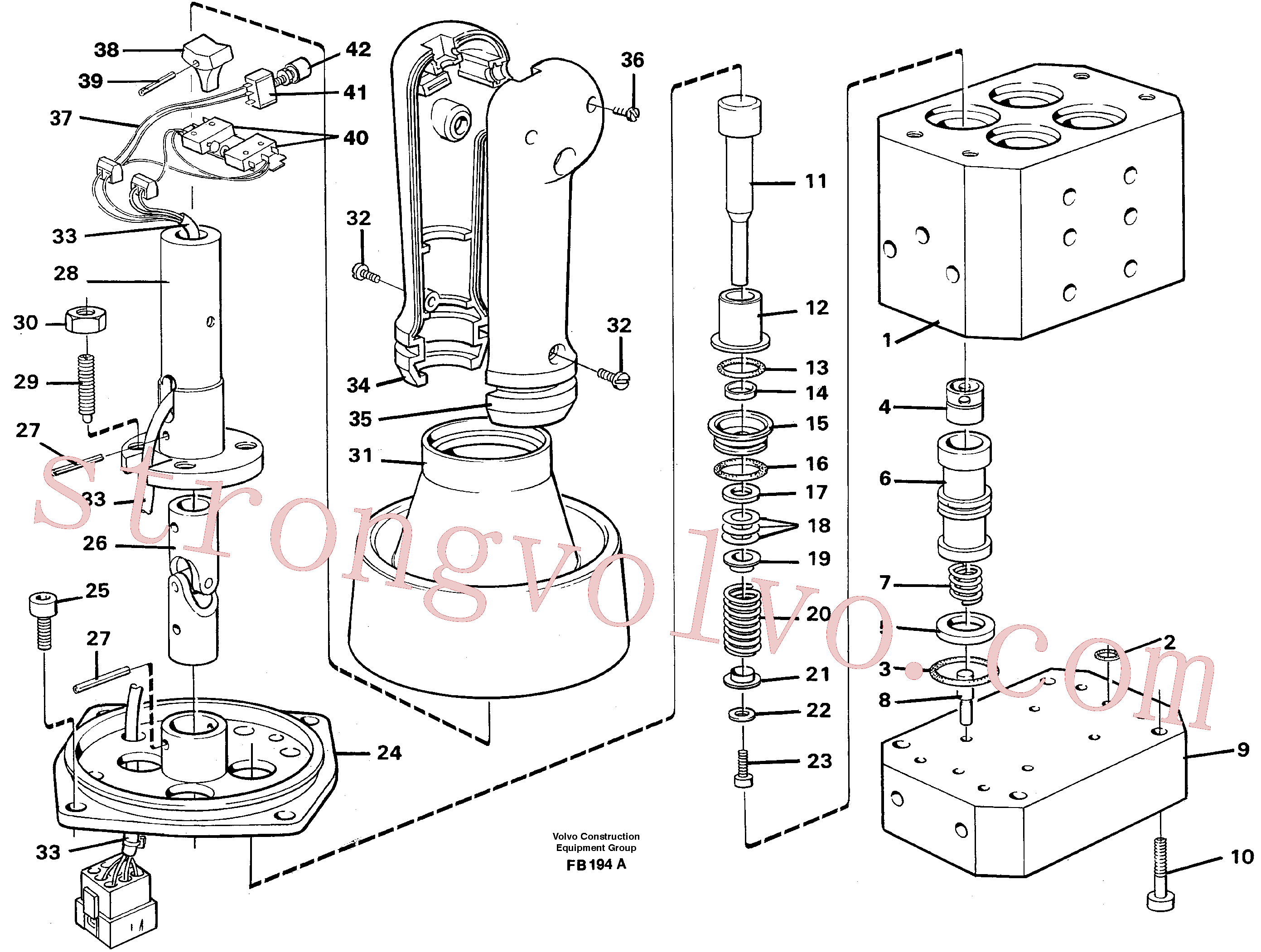 VOE14254690 Volvo Válvula de pressão de controlo(FB194A Montagem)