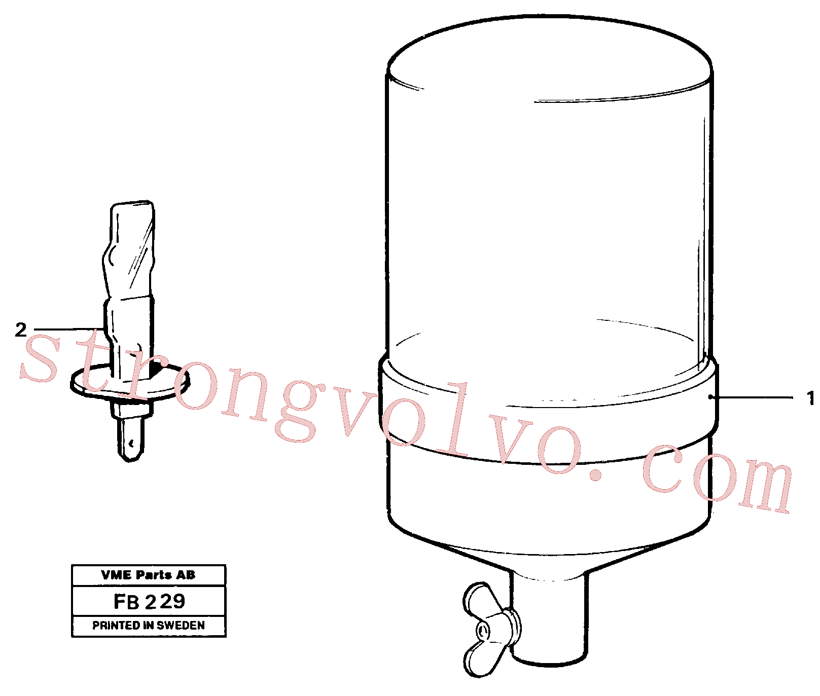 VOE14214374 Volvo Farol rotativo(FB229 Montagem)