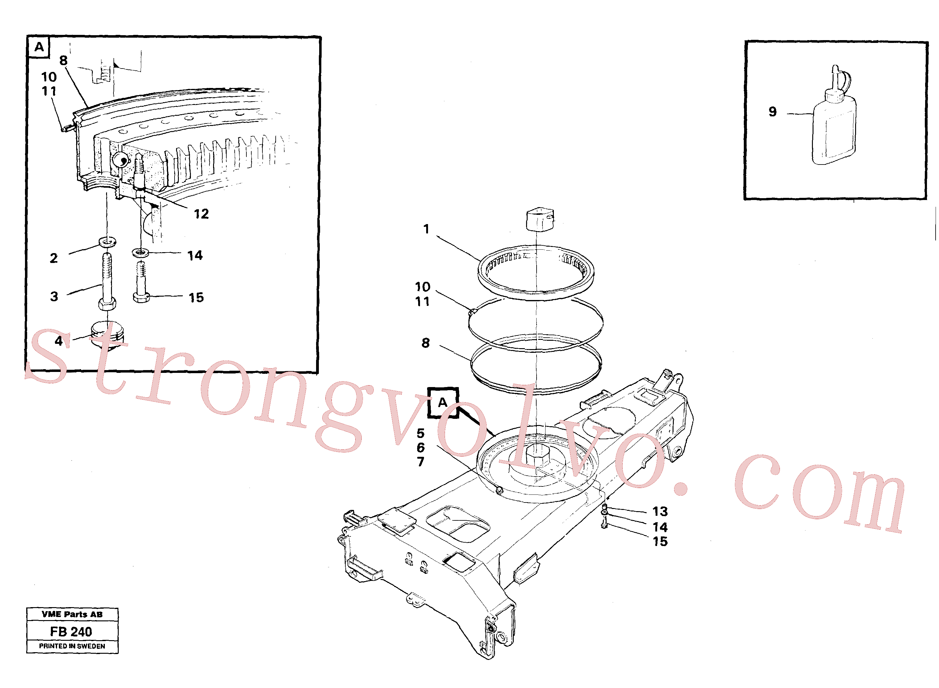VOE14042980 Volvo Acoplamento do anel rotativo(FB240 Montagem)