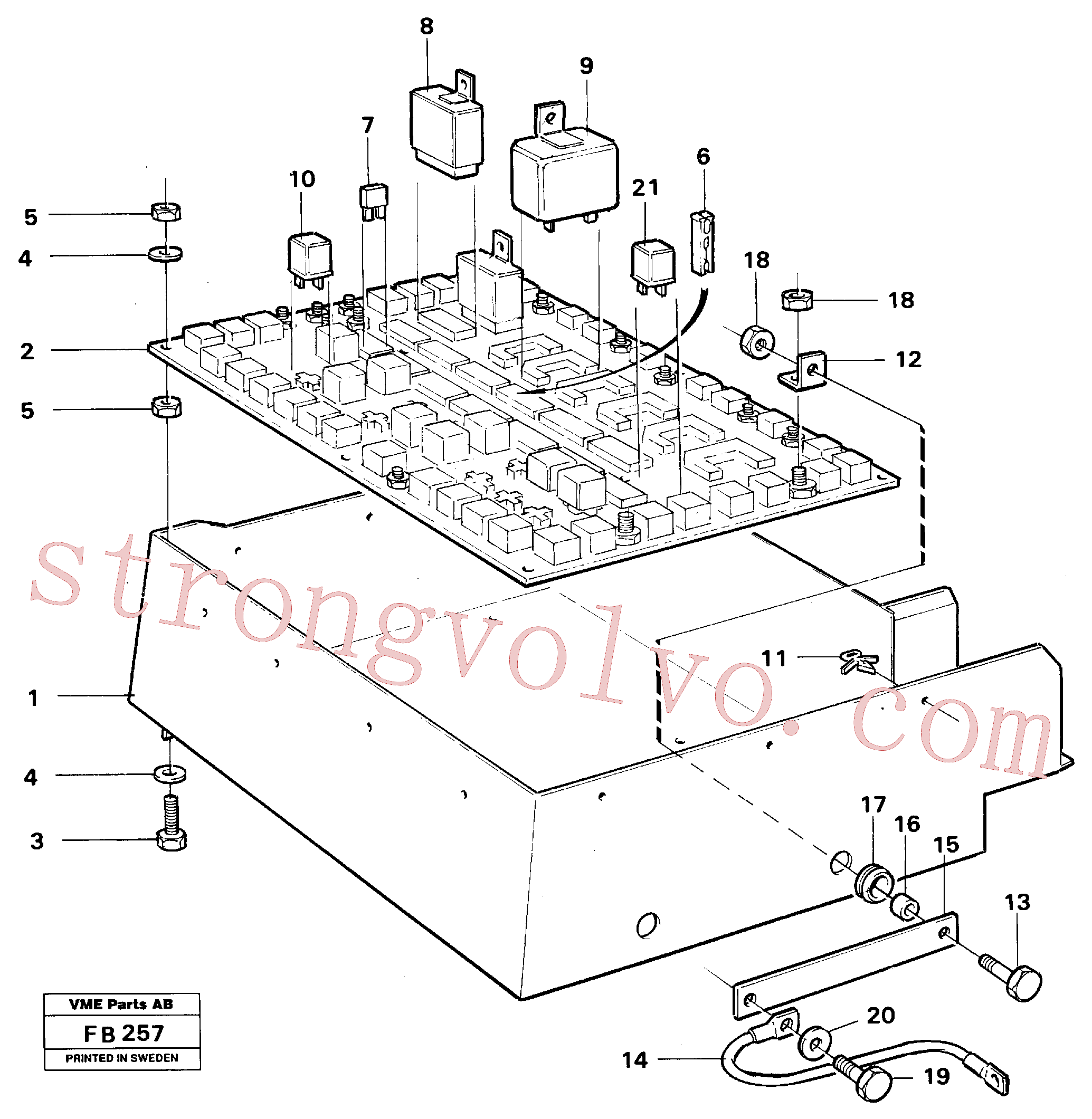 China Made VOE14212962 Relé de pisca-pisca Volvo Acessórios para escavadeira
