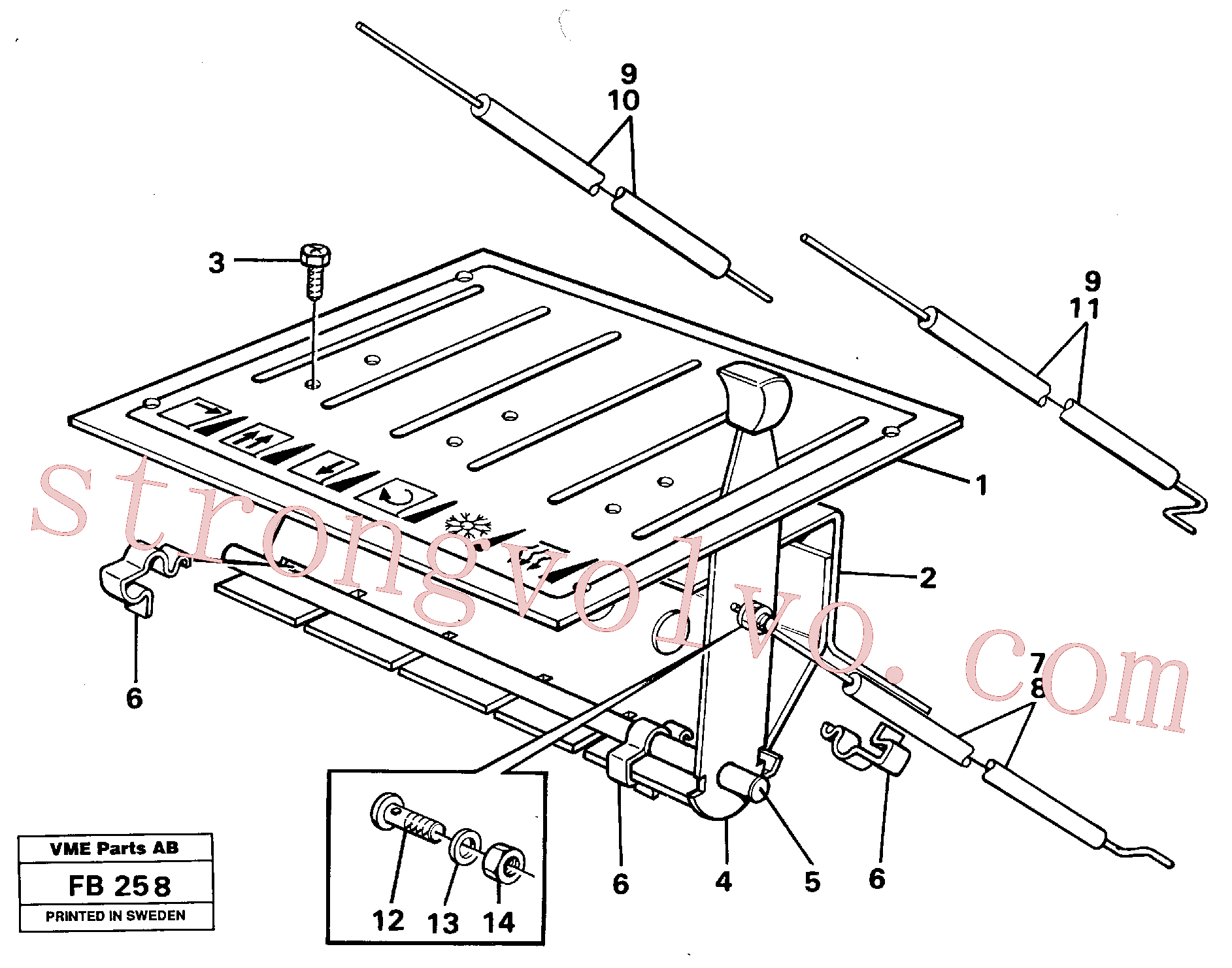 VOE14246695 Carcaça externa Volvo escavadeira