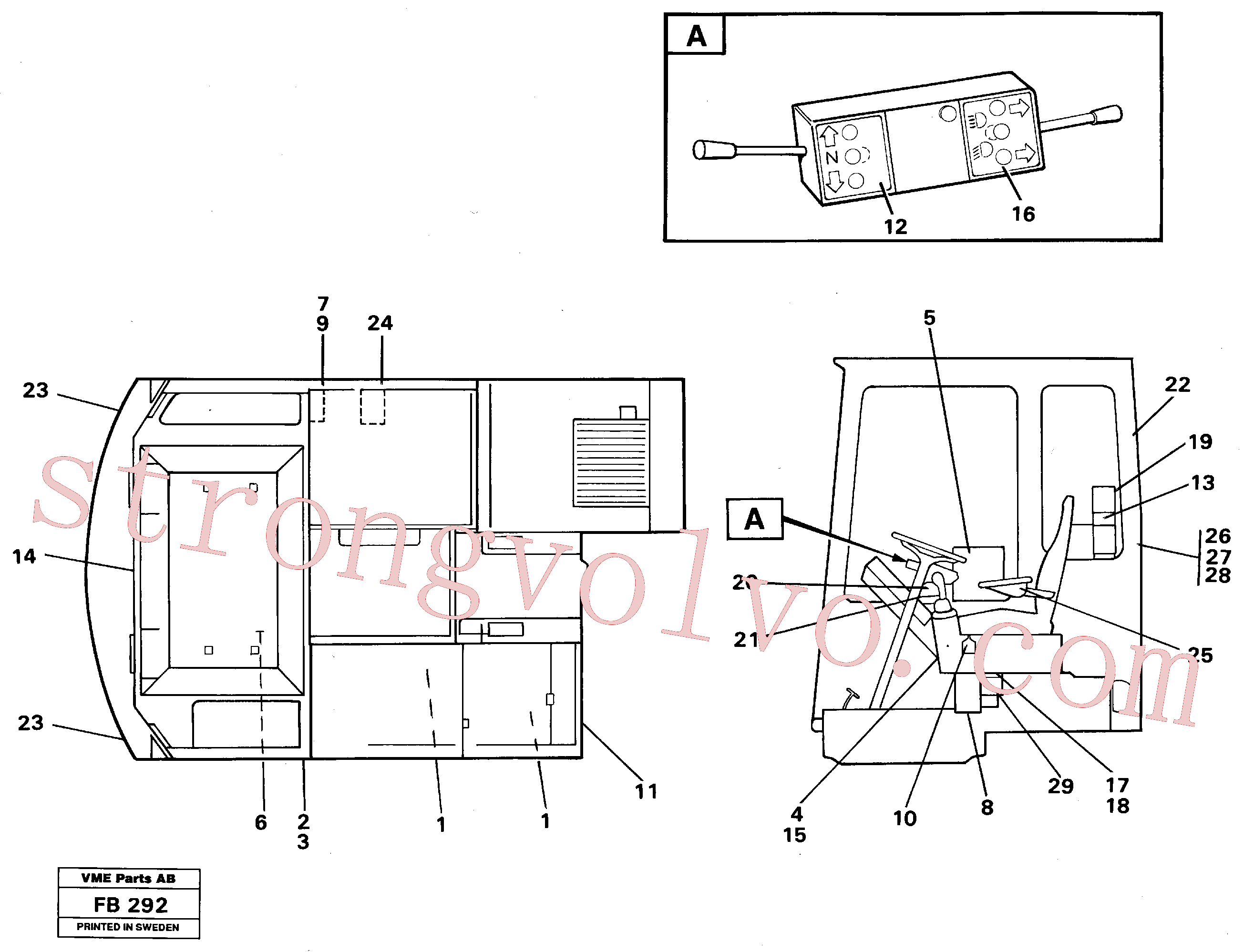 VOE14343467 Volvo Placas de sinalização e etiquetas adesivas(FB292 Montagem)