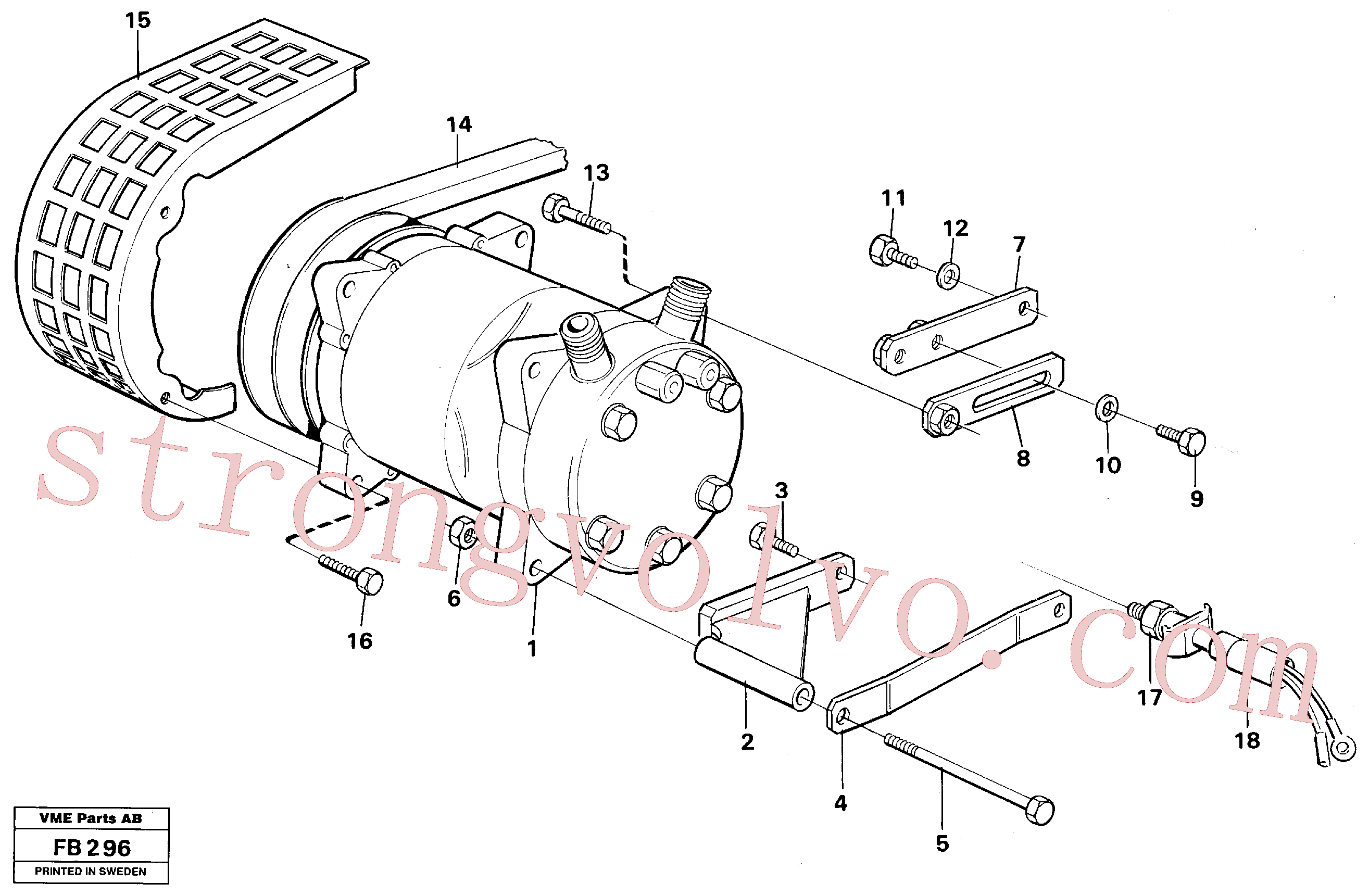 Atacado VOE14247403 Barra tensora Volvo escavadeira
