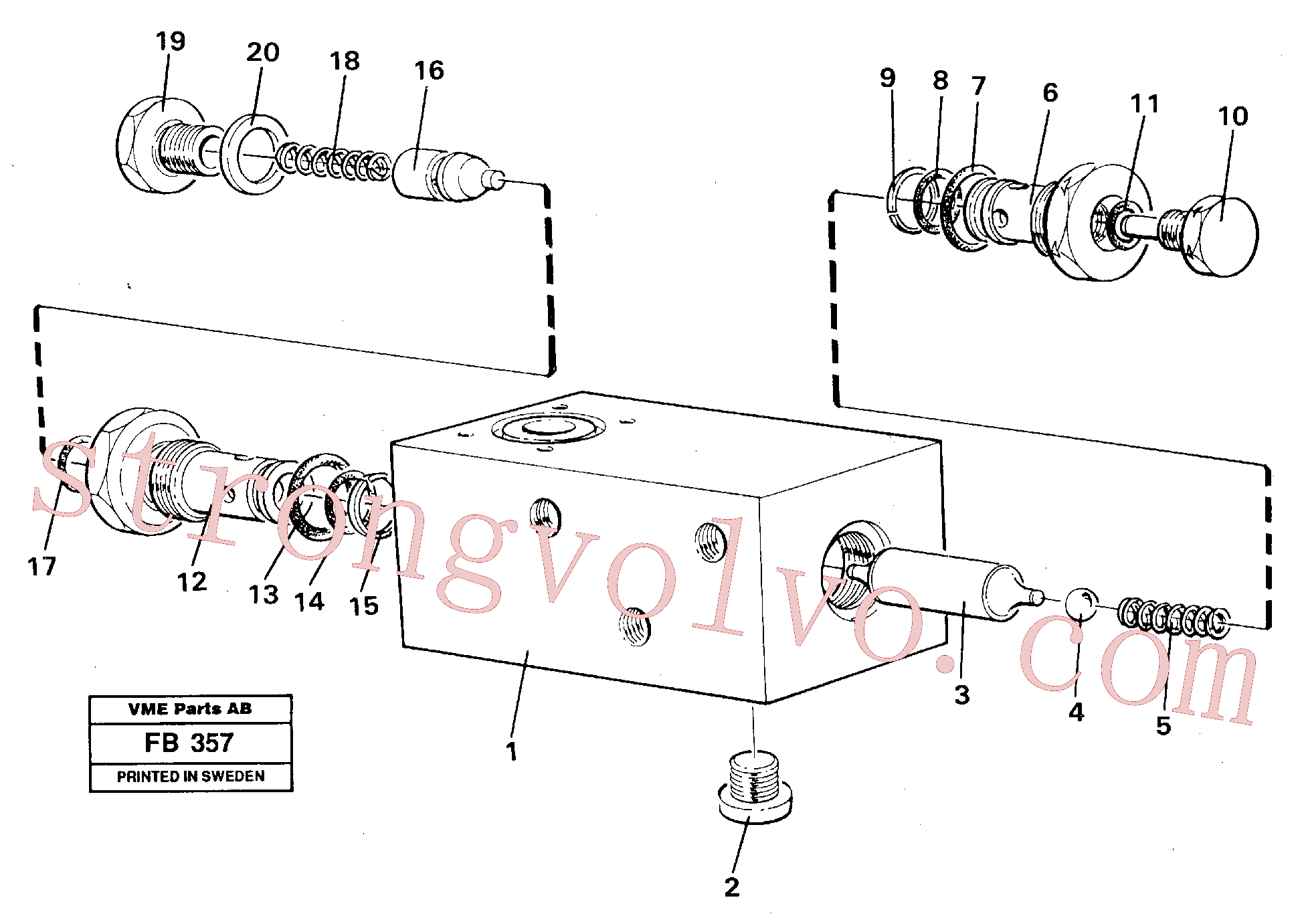 Volvo Acessórios para escavadeira VOE14211741 Anel-o Acessórios