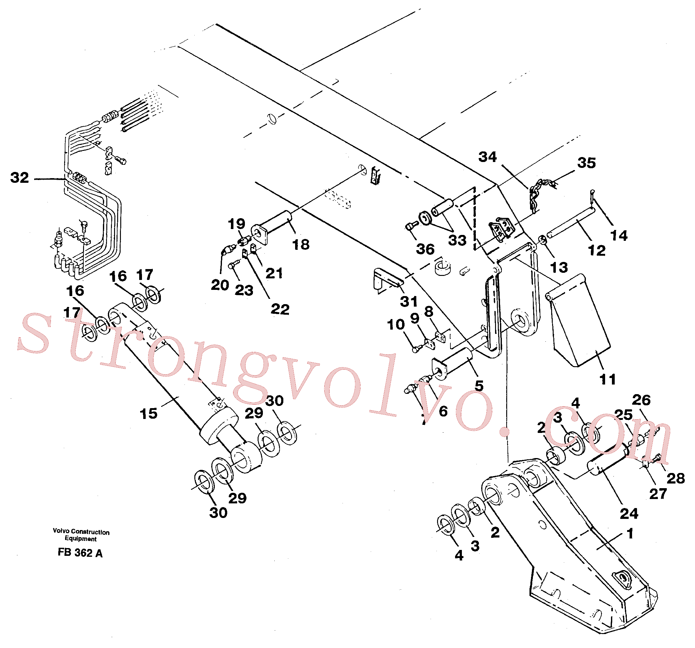 VOE14015166 Volvo Estabilizadores(FB362A Montagem)