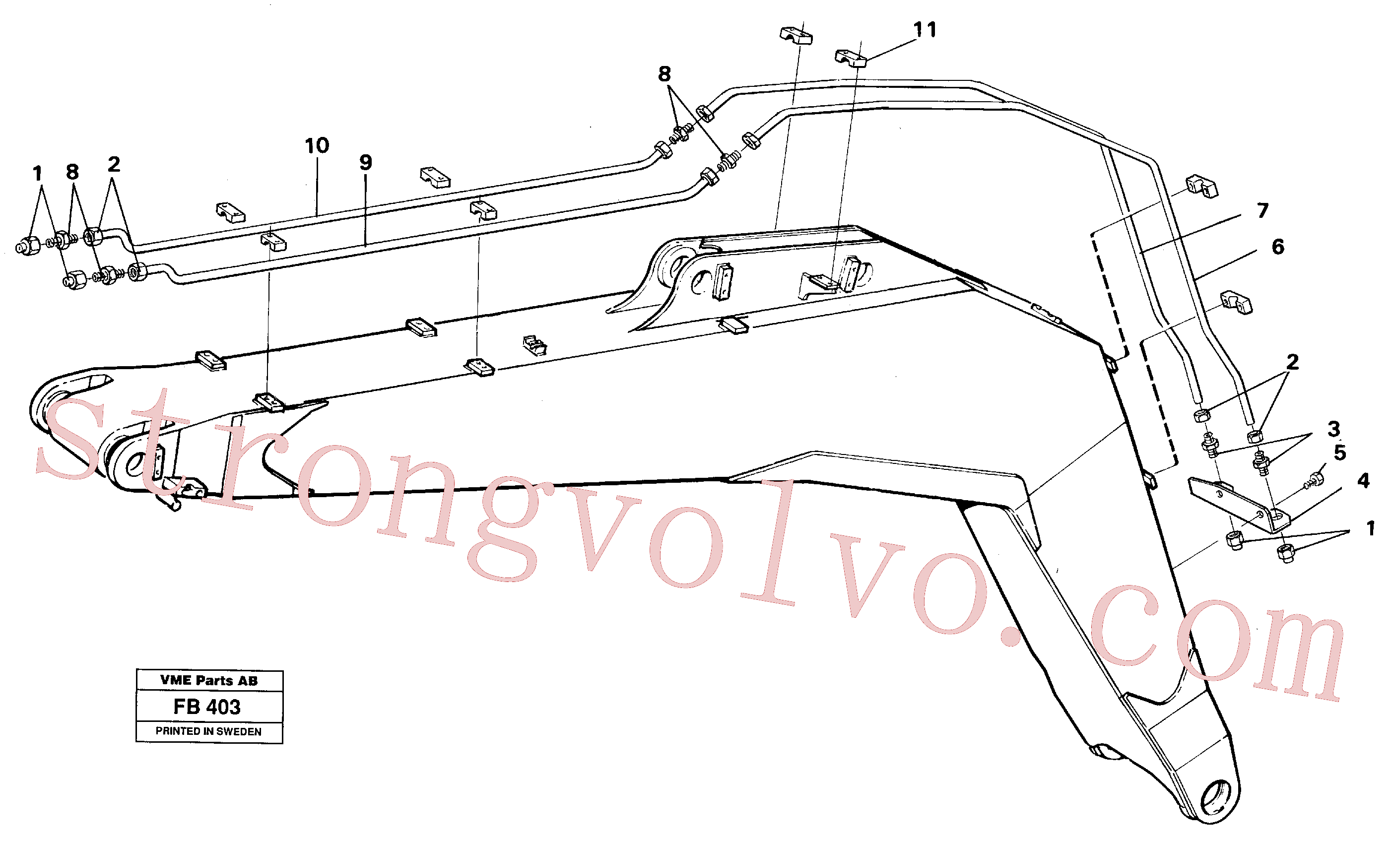VOE14240212 Tube Assembly Volvo escavadeira