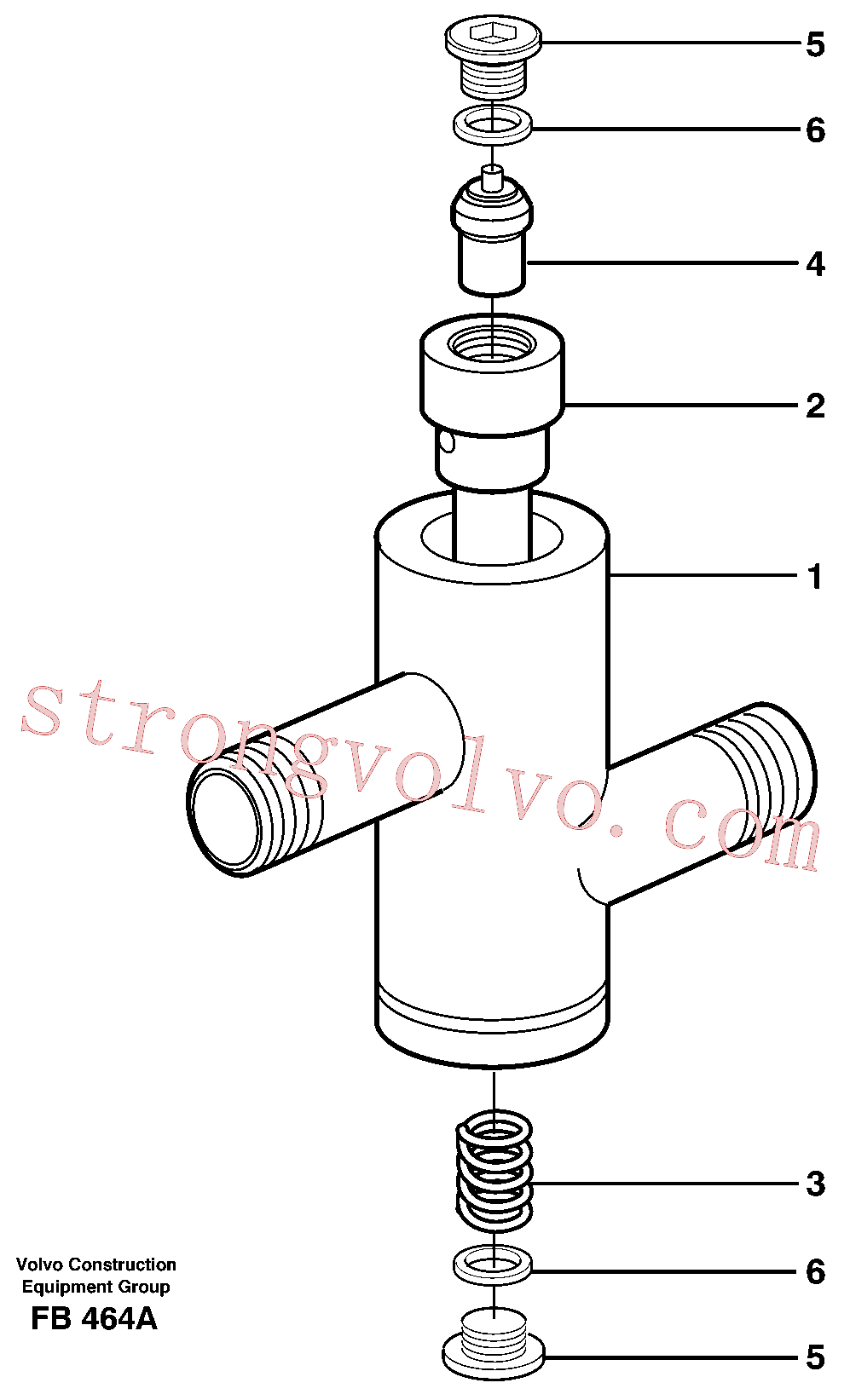 Atacado VOE14344085 Válvula deslizante Volvo escavadeira