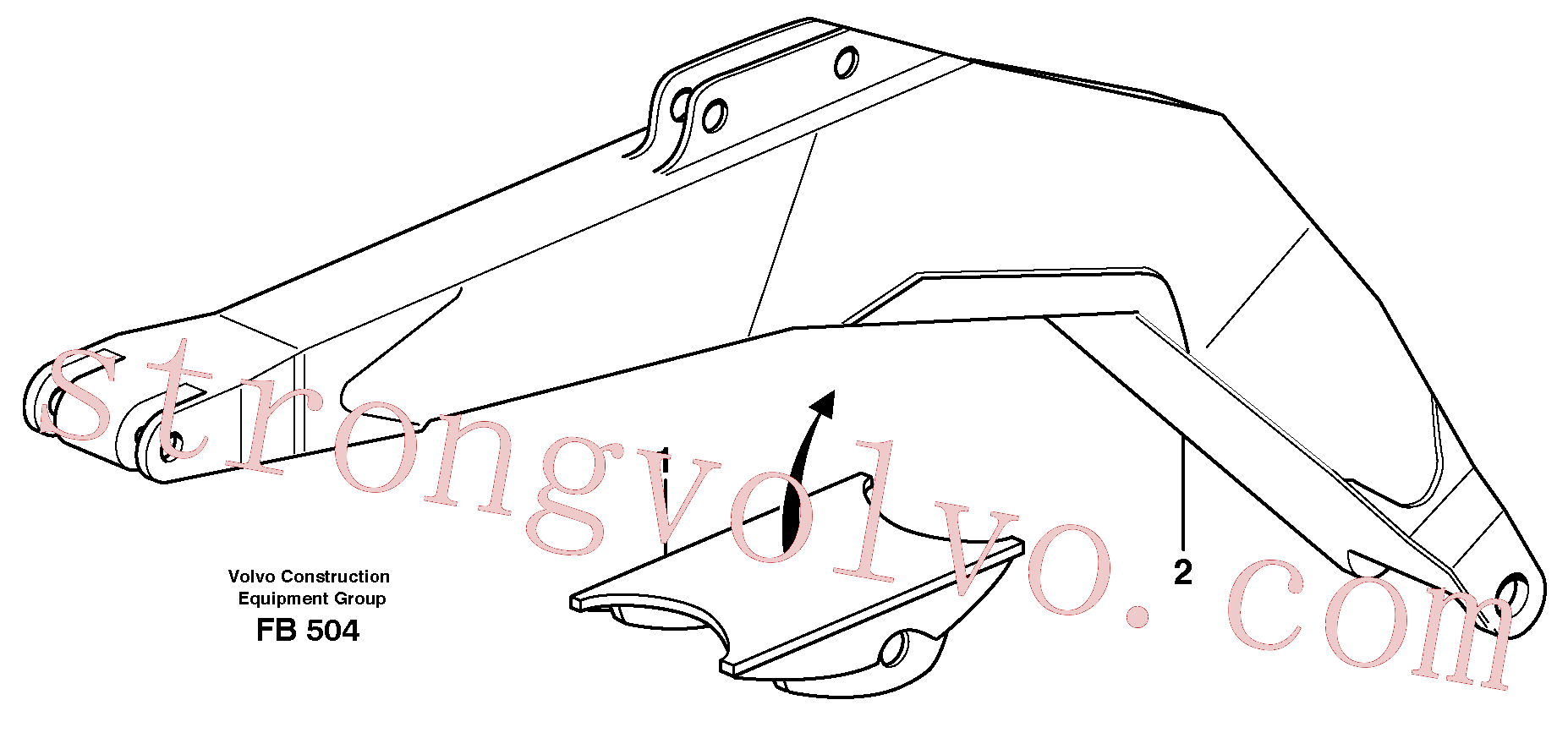 China Made VOE14285892 Parede cilindro Volvo Acessórios para escavadeira