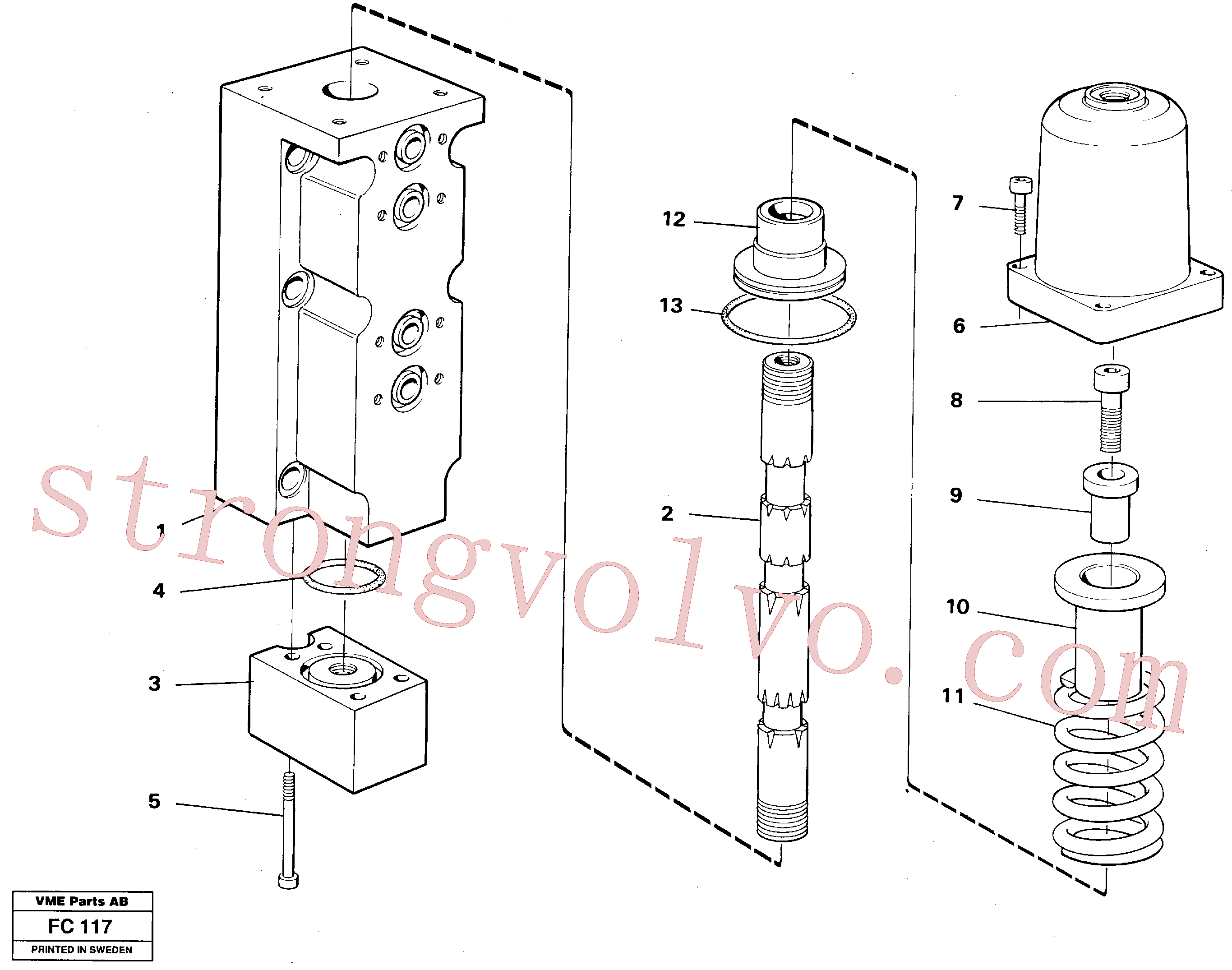 China Made VOE14258508 Directional valve Volvo Acessórios para escavadeira