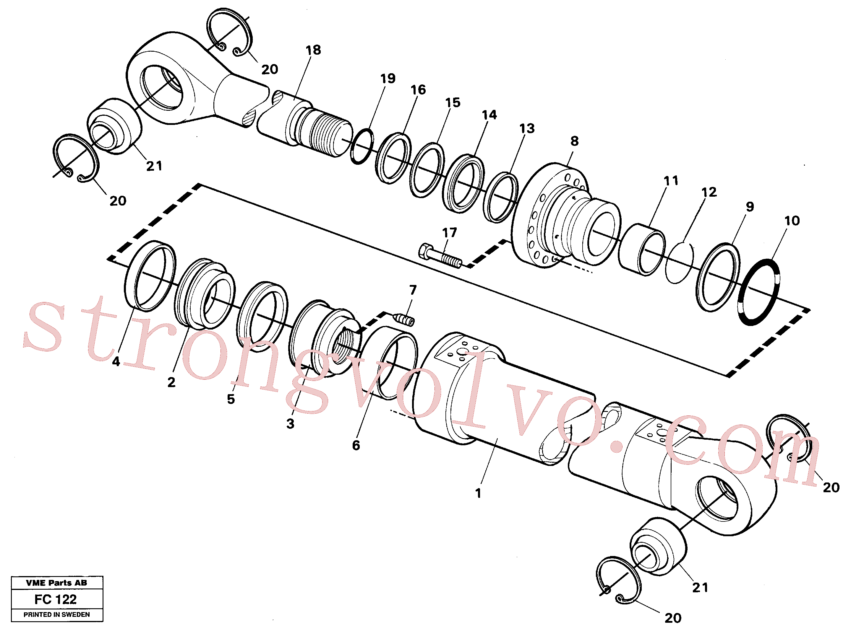 Volvo Montagem VOE14250132 Pistão Acessórios